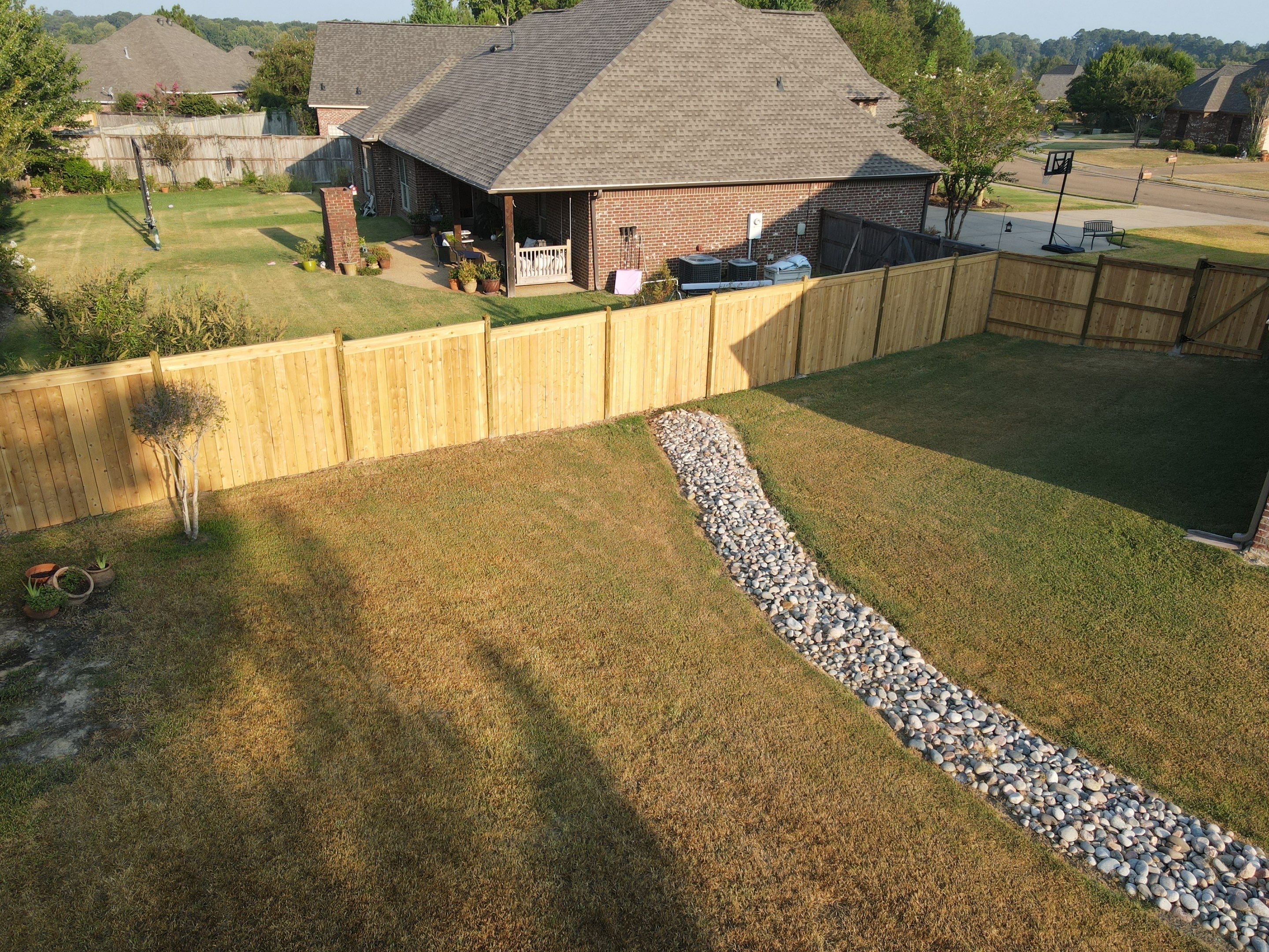 6ft Cedar Good Neighbor Fence by Roberson Construction LLC