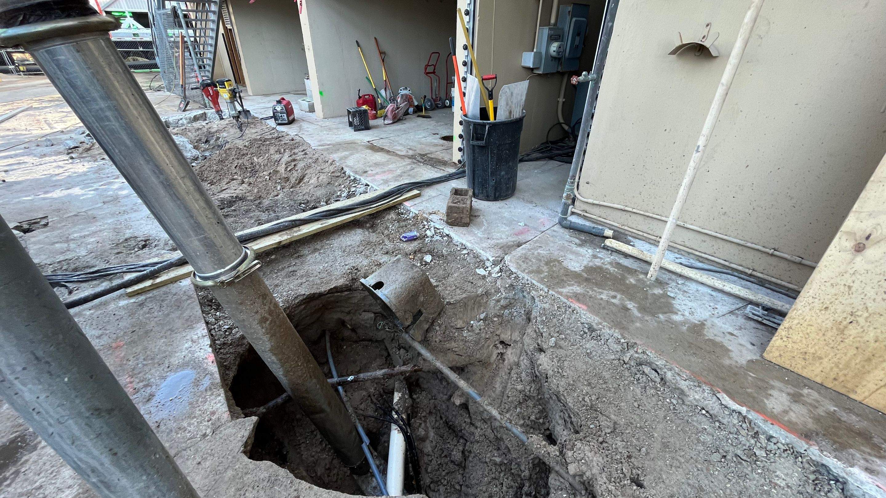 Ritz-Carlton NW Service Area Daylighting by Don Mar, Inc. Storm Water Solutions
