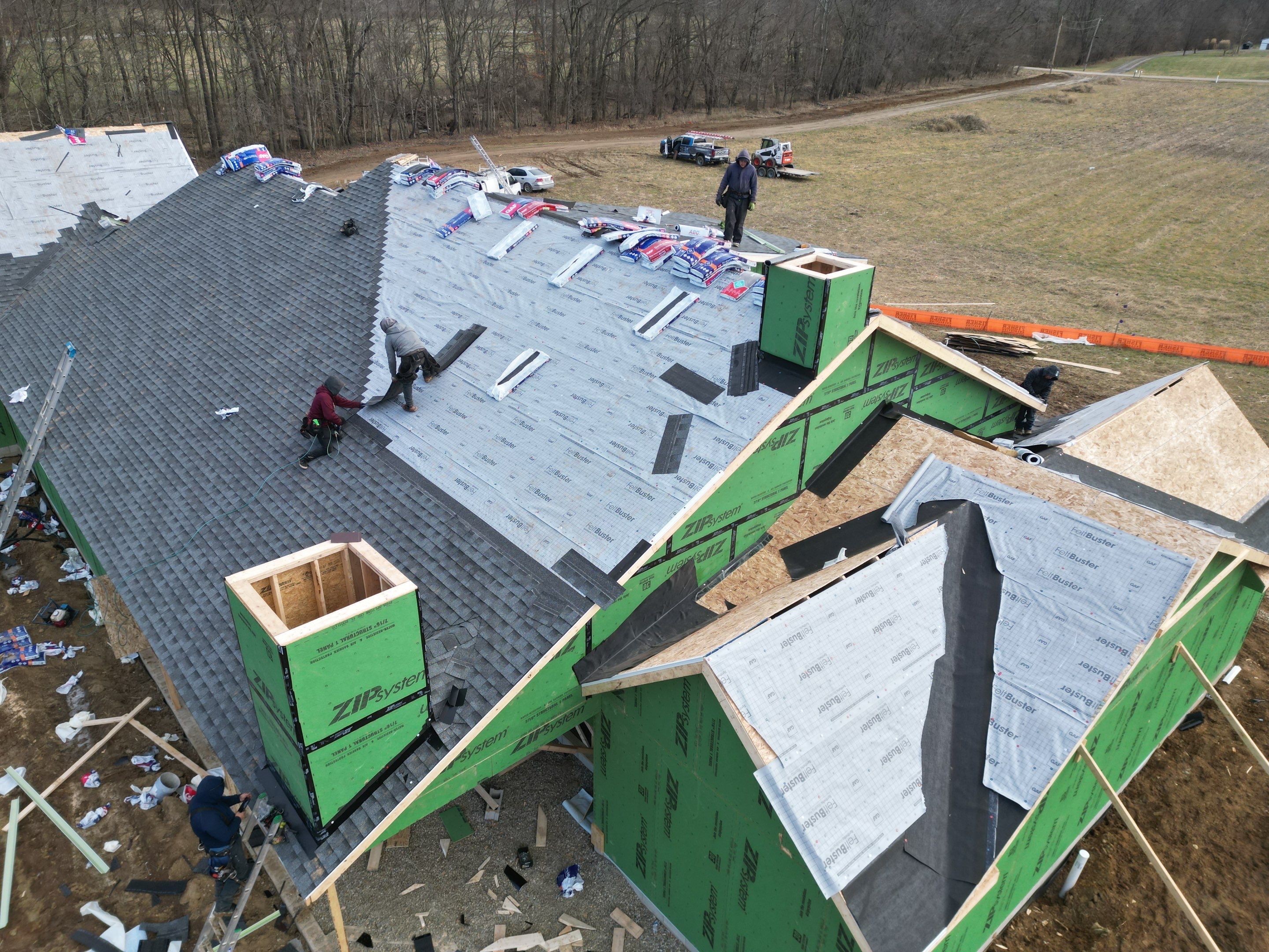 Residential Roofing Installation using Timberline HDZ Shingles - Williamsburg Slate by RoofX 
