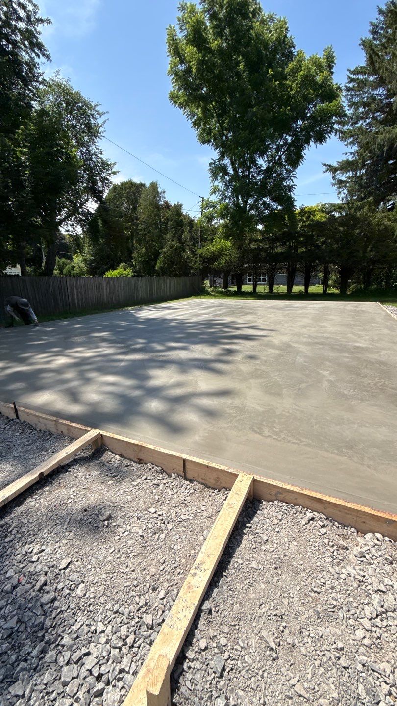 Rochester Pole Barn Floor Project by NG Masonry & Construction LLC