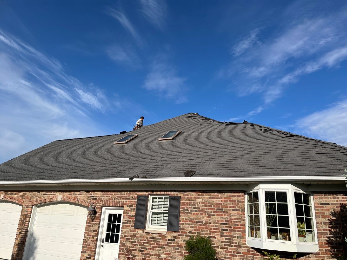 Residential Roofing Installation using GAF Timberline HDZ Charcoal by Nitro Roofing and Construction