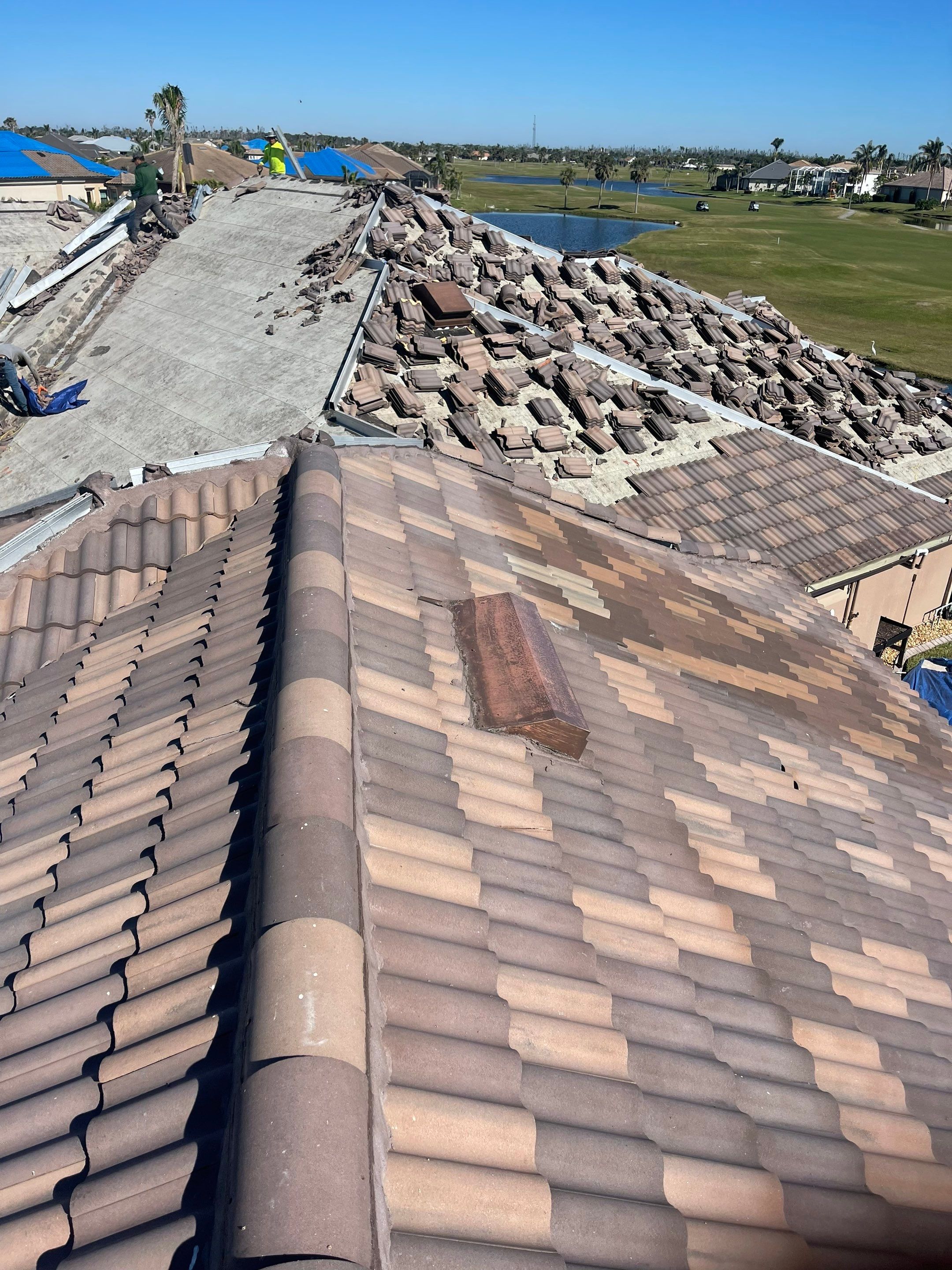 Residential Roofing Installation using Standing Seam Metal Roof in Cape Coral, FL by International Roofing