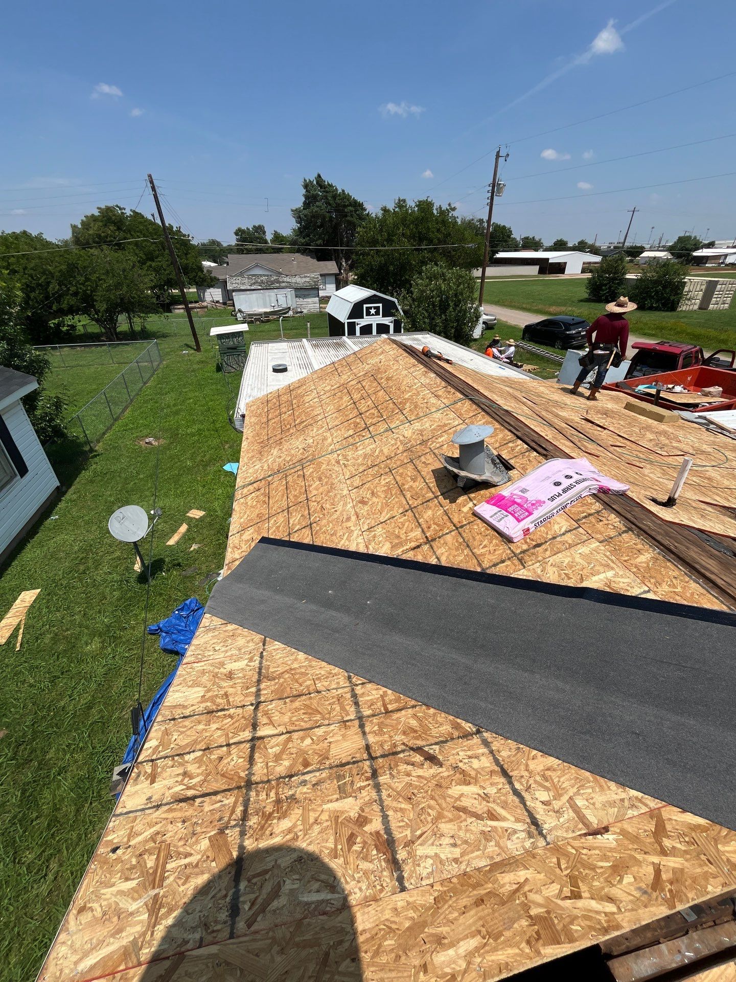 Reroof with Full Redeck by Berry Good Roofing 