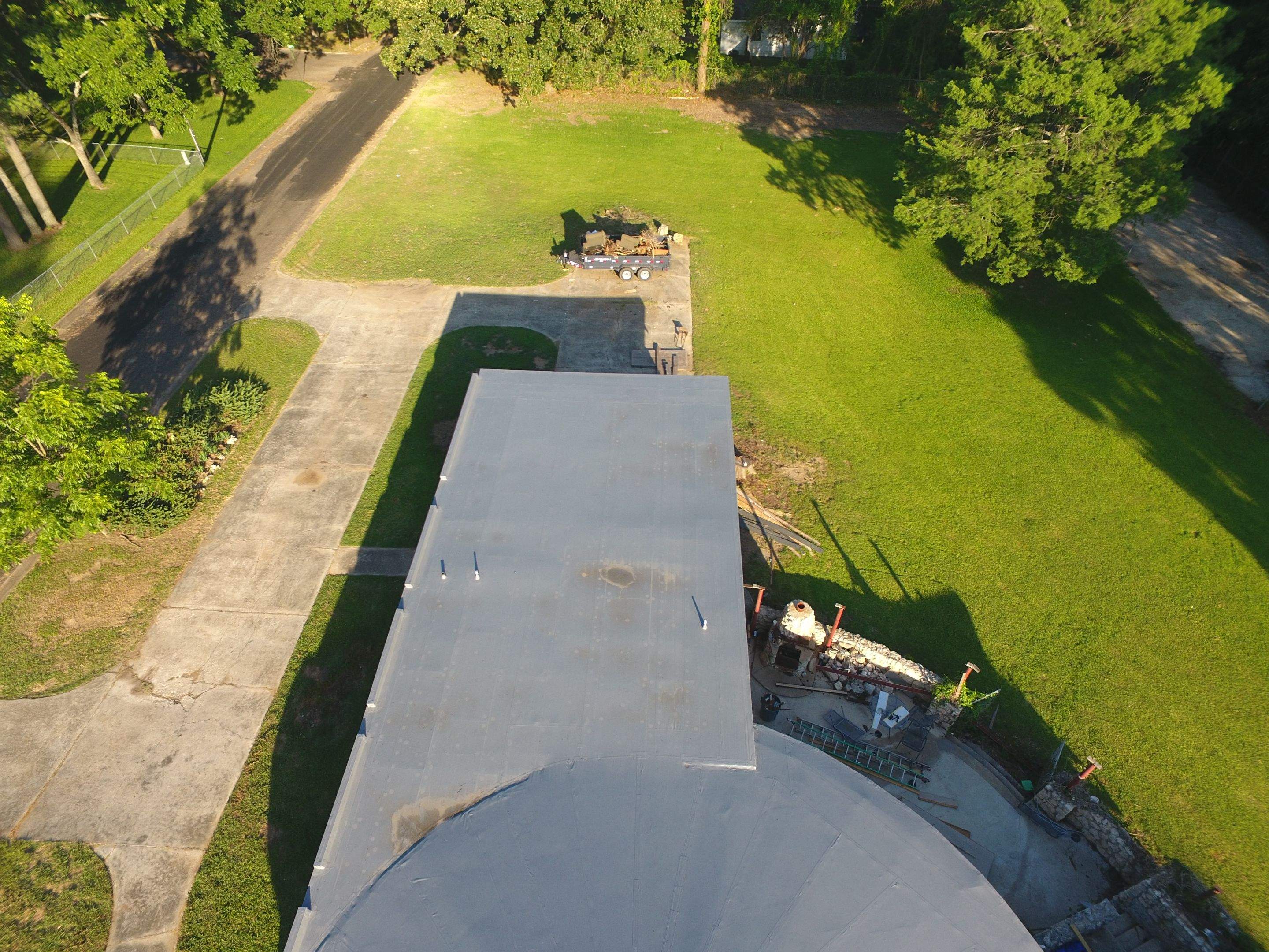 Commercial Roofing Installation using 50 mil PVC by Hostetler Roofing