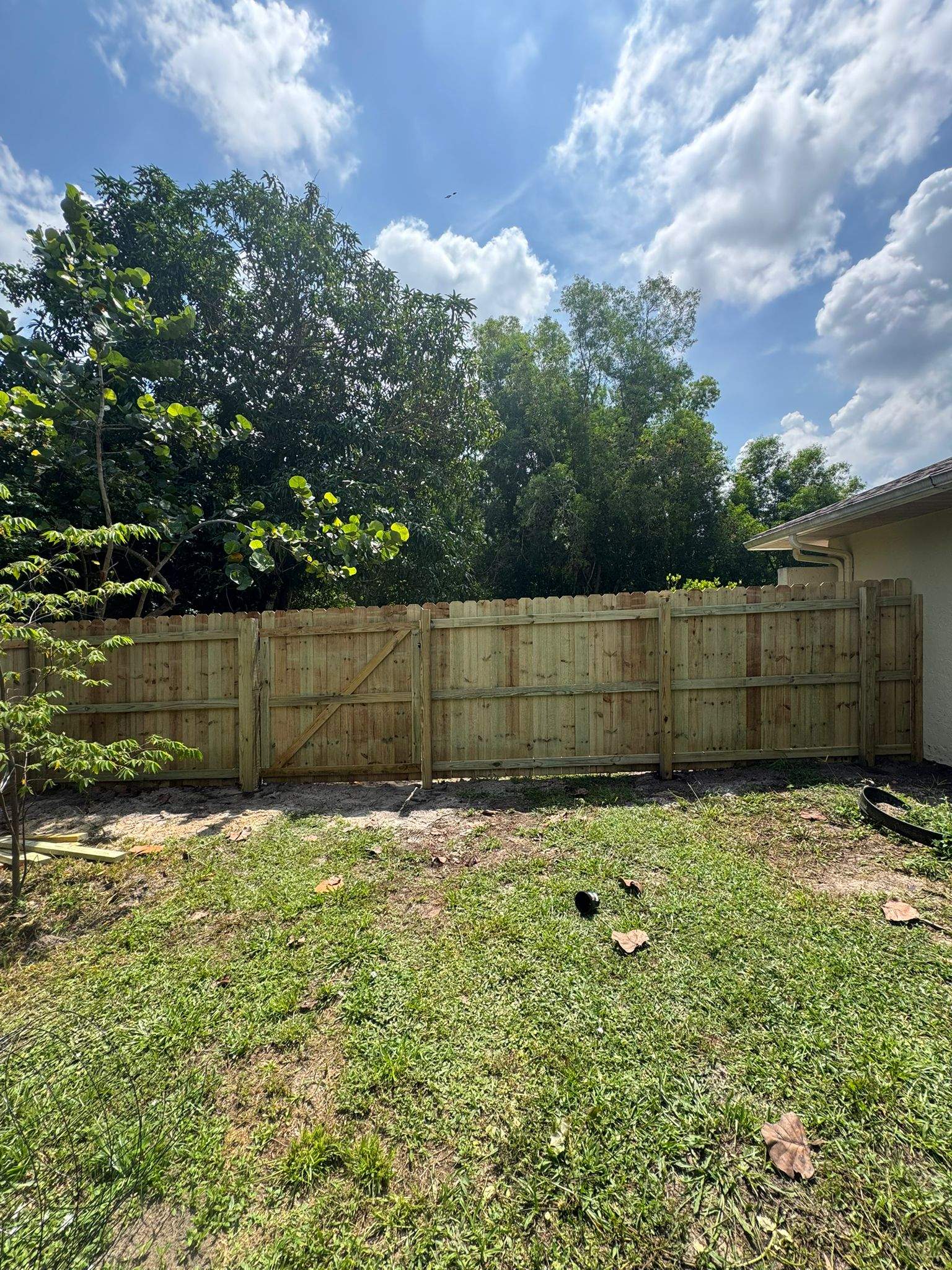 Pressure-Treated Wood Privacy Fence with Dog-Ear Pickets in Lehigh Acres by True Fence LLC