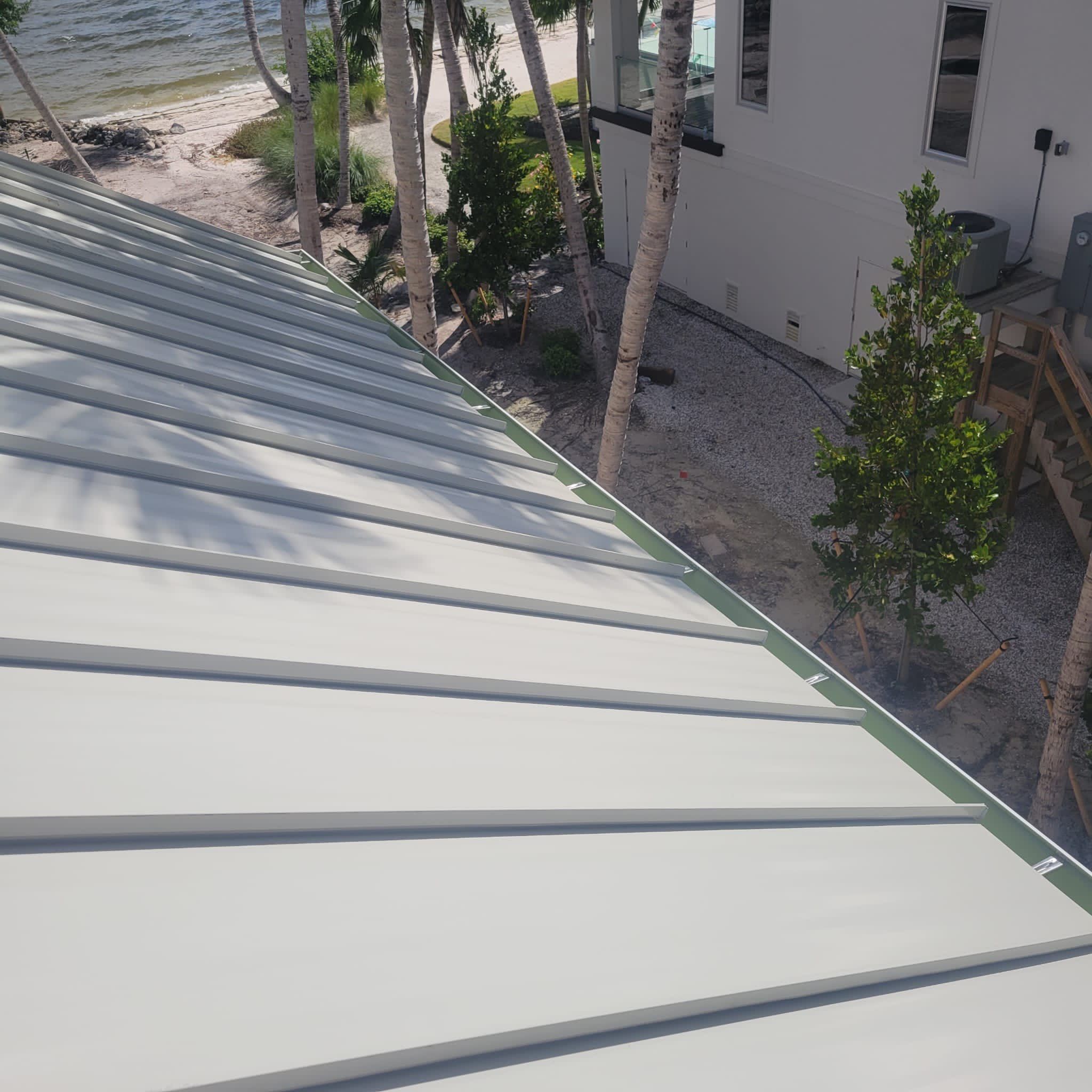 Sanibel Island Standing Seam Roof Replacement by Four Peaks Roofing