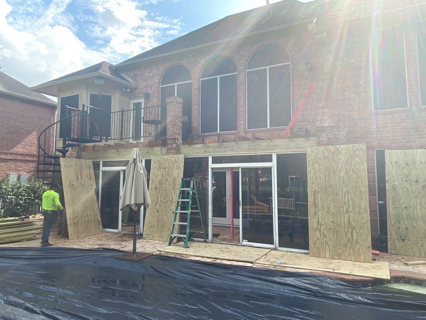 Balcony patio in Sugar Land by Houston Roofing & Construction