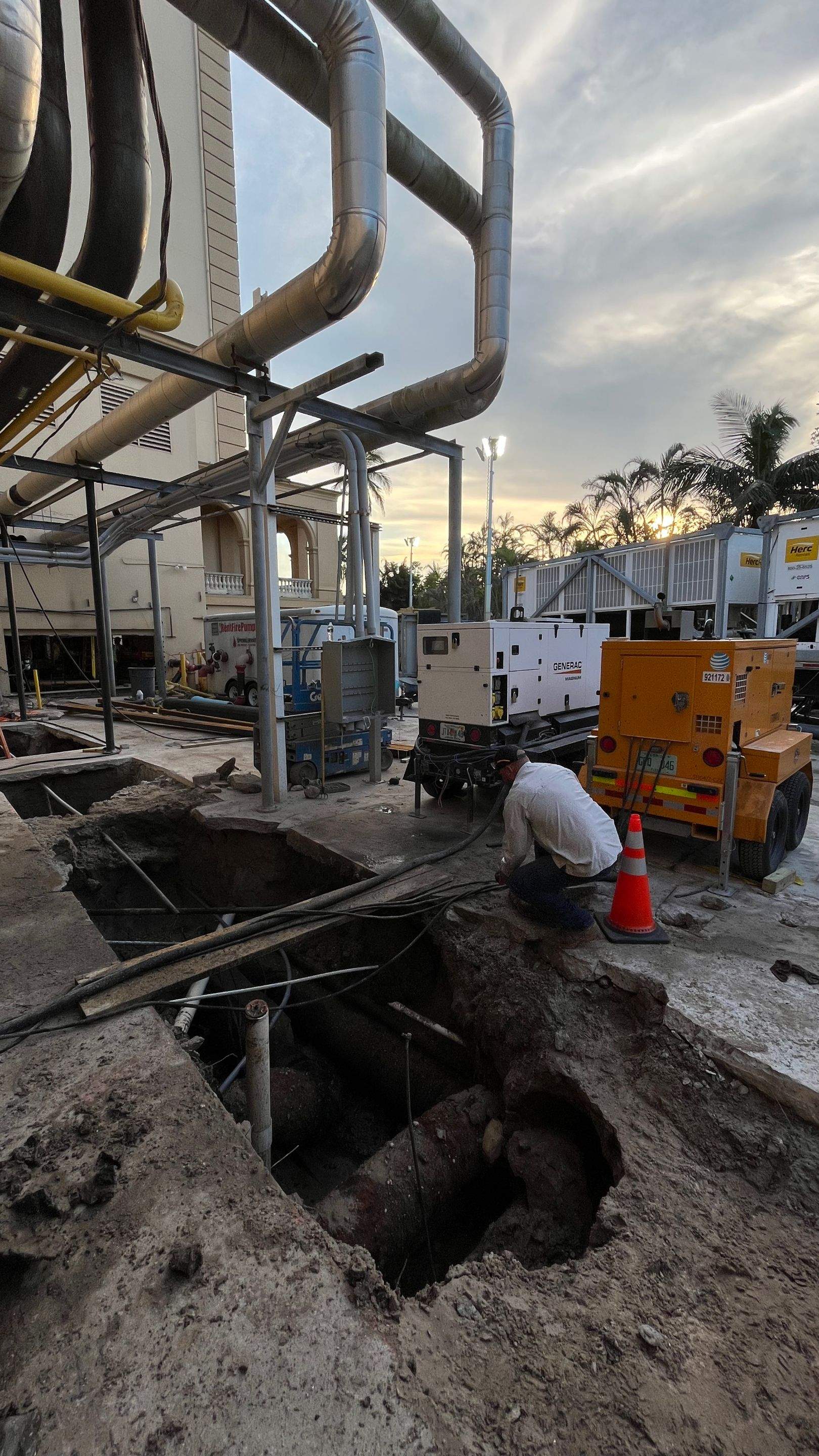 Ritz-Carlton NW Service Area Daylighting by Don Mar, Inc. Storm Water Solutions