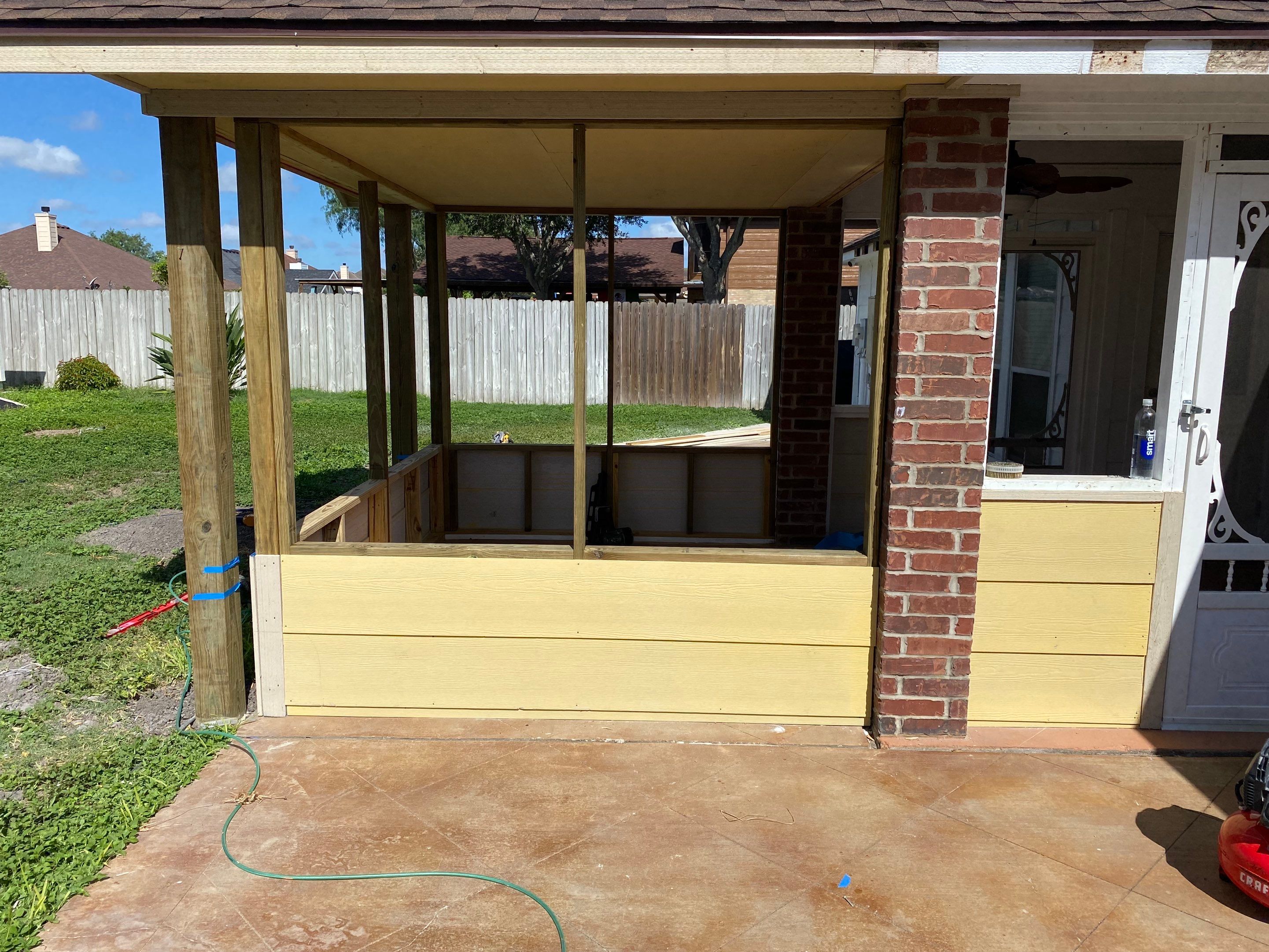 Back Yard Shade by Bayfront Roofing and Construction