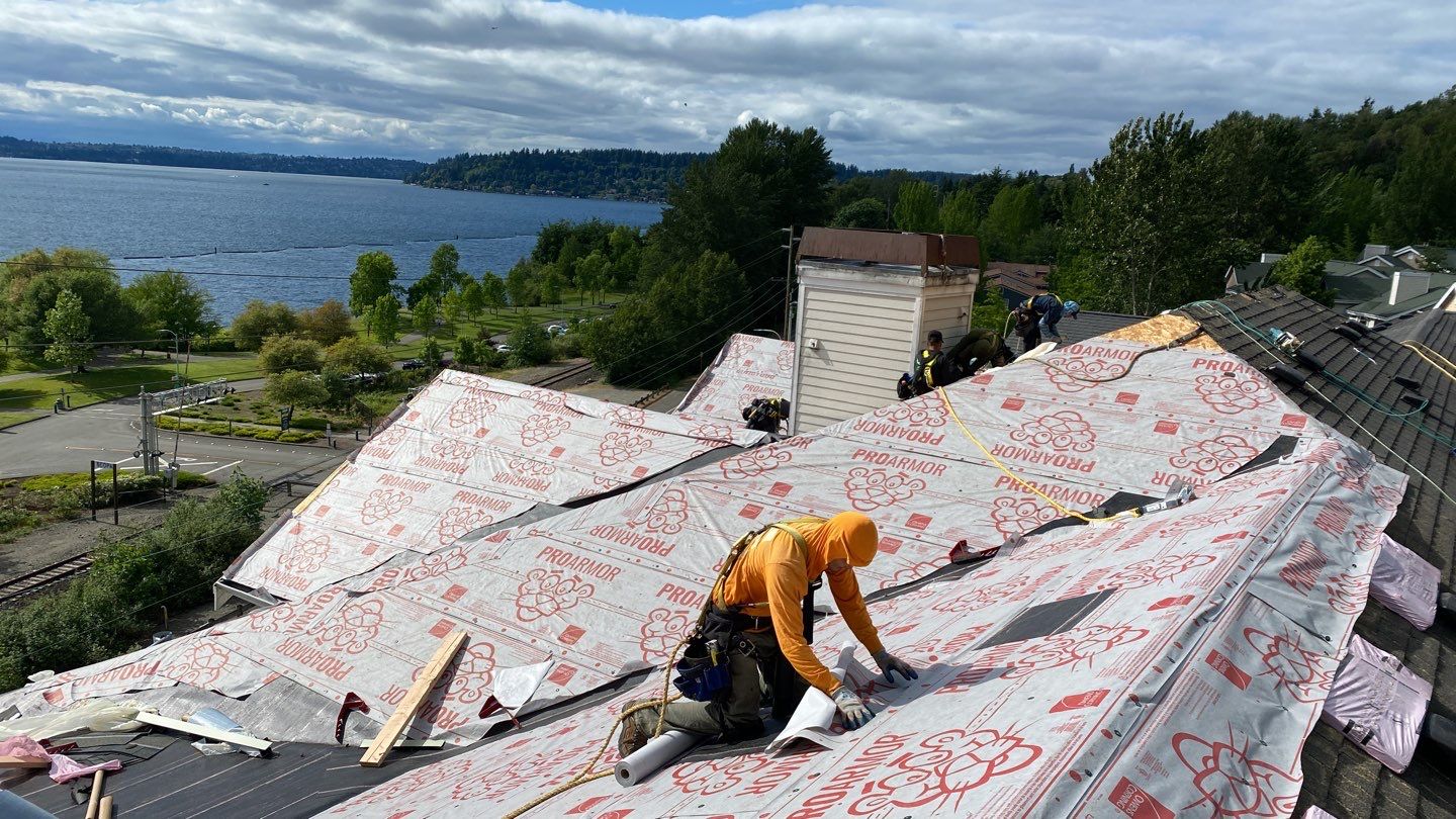 Condo complex on Lake Washington in Newcastle, WA needed a new roof by RoofSmart