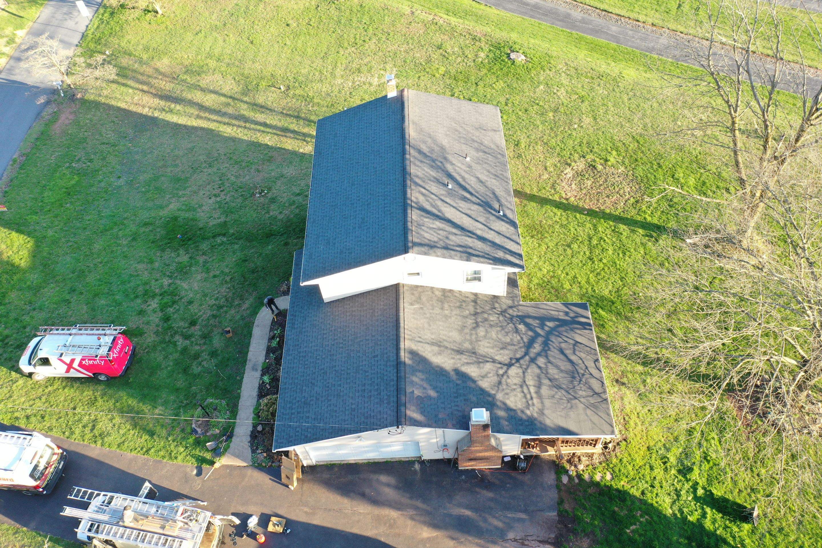Roofing Installation using CertainTeed Landmark - Moire Black by Storm Guard of Ches-Mont PA