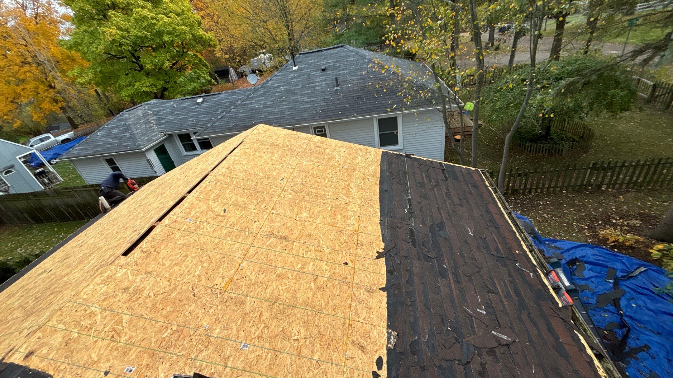 Roof Replacement using Owens Corning Teak by 180 Contractors