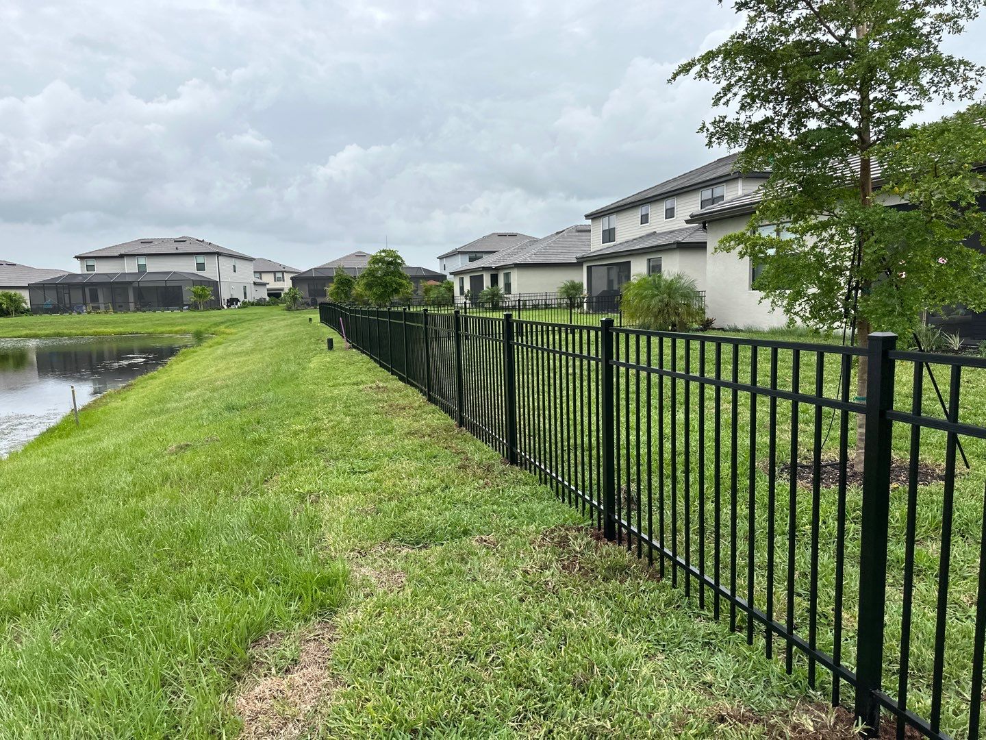 Aluminum Fence Installation using 3 Rail Aluminum Fence by Asap fence and gates, LLC