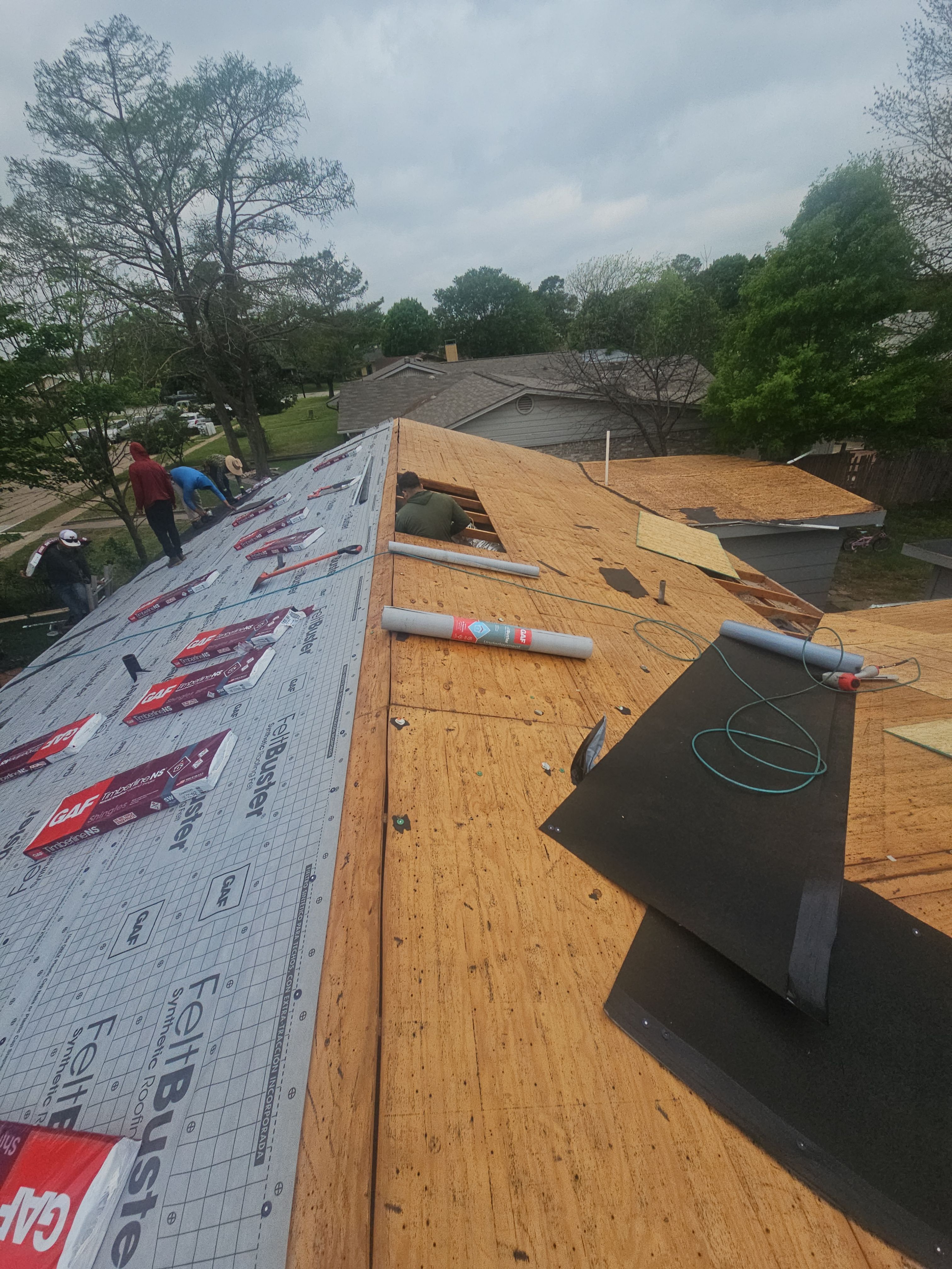 Full Roof Replacement & Flat Roof System in Garland by road roofing llc