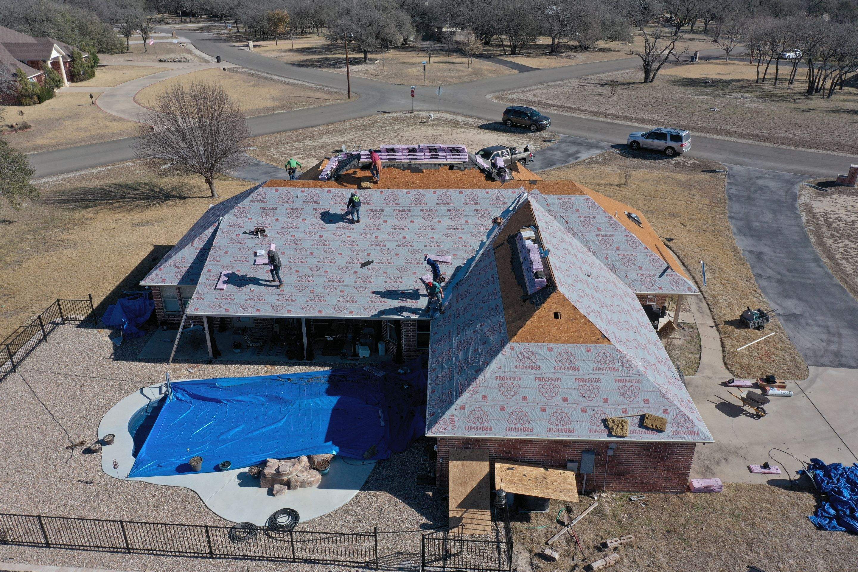 Residential Roof Replacement using Owens Corning - Duration - Colonial Slate by Action Exteriors Austin