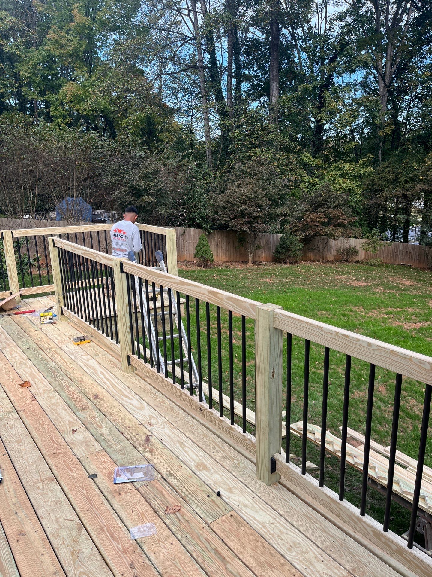 Deck Resurface using Pressure Treated Pine in Lilburn, GA by Nelson Exteriors