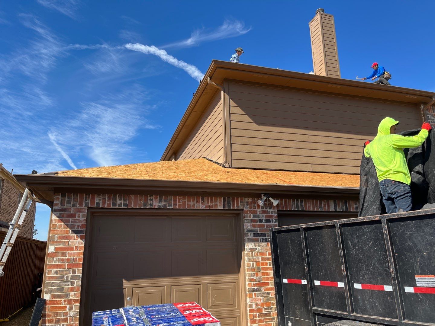 Storm Roof Damage Replacement in Frisco by First United Roofing & Construction