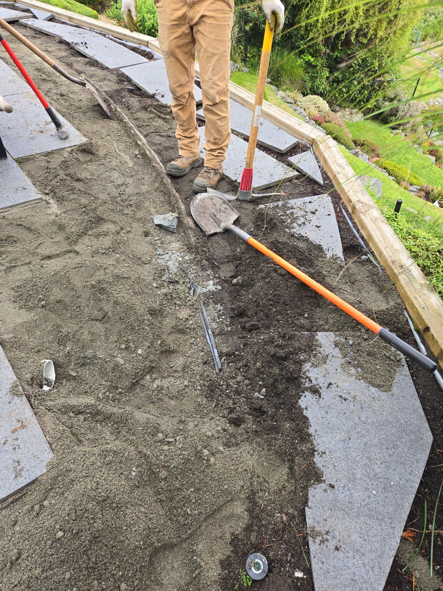 Patio Edge Stabilization & Romex Upgrade by Habanero Garden and Exterior Care