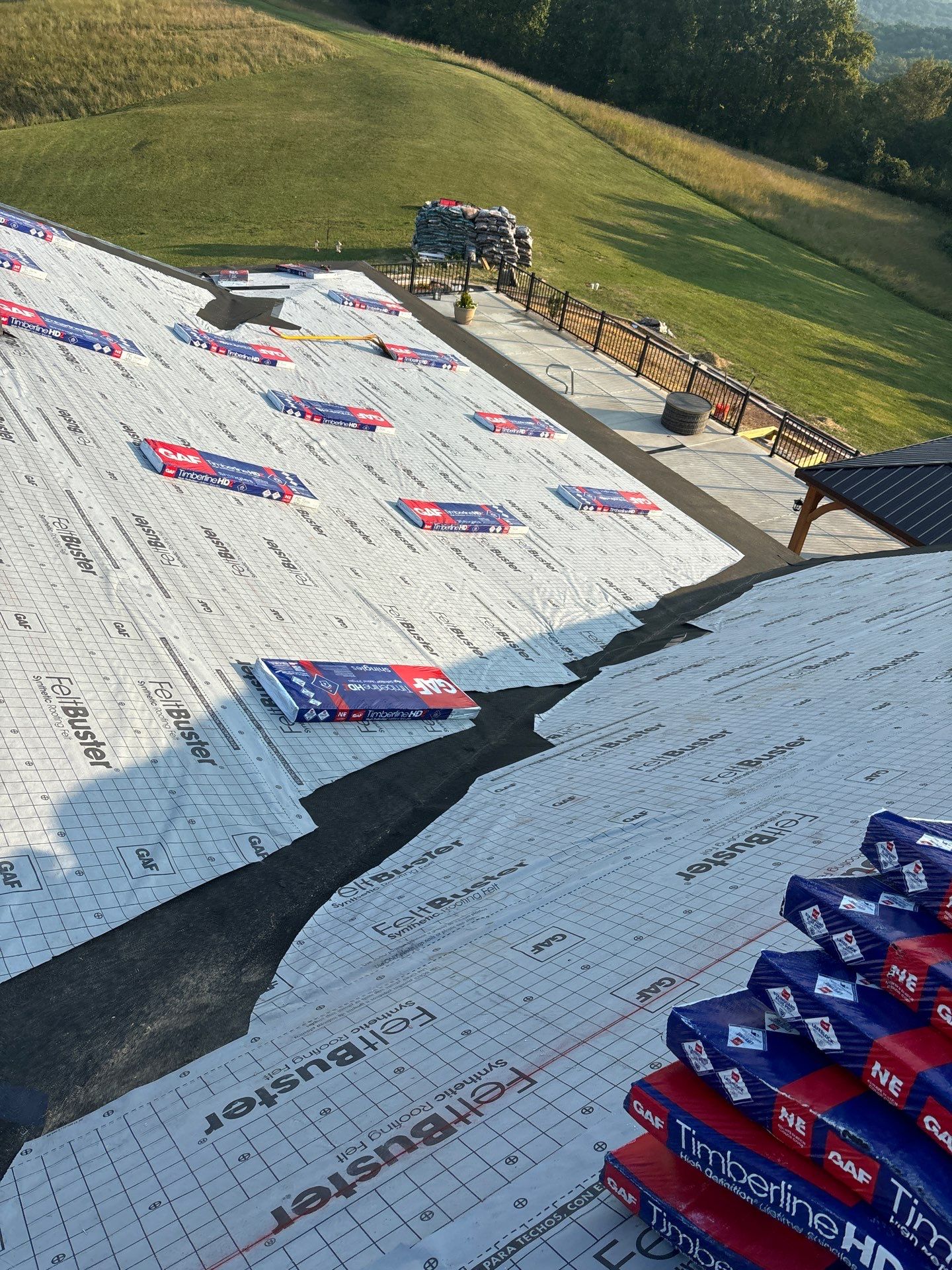 Residential Roofing Installation using GAF Timberline HDZ Charcoal In Parkersburg WV by Rainstoppers Roofing