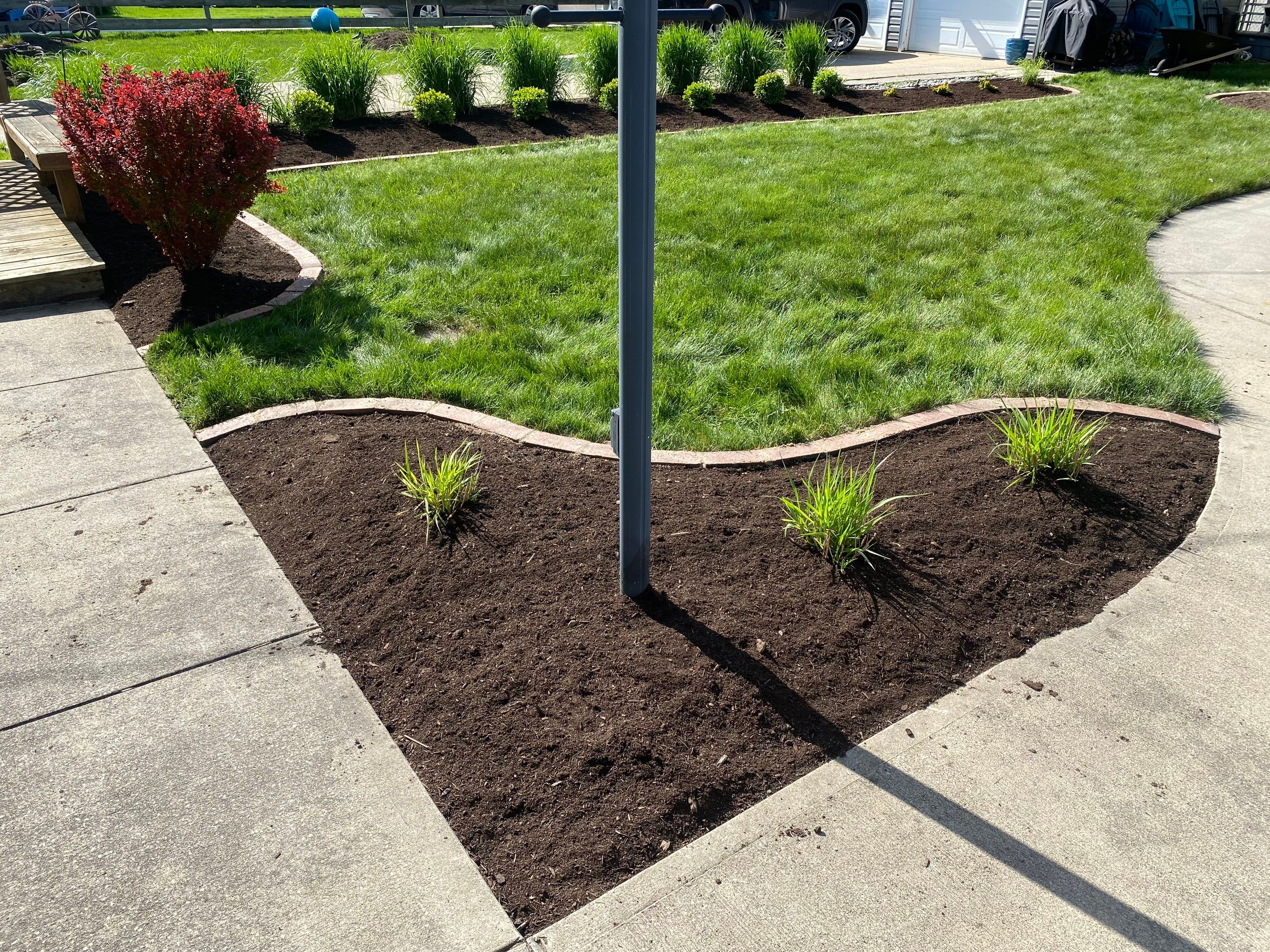 Hardscape Boarder Install by Elm Rose Gardens