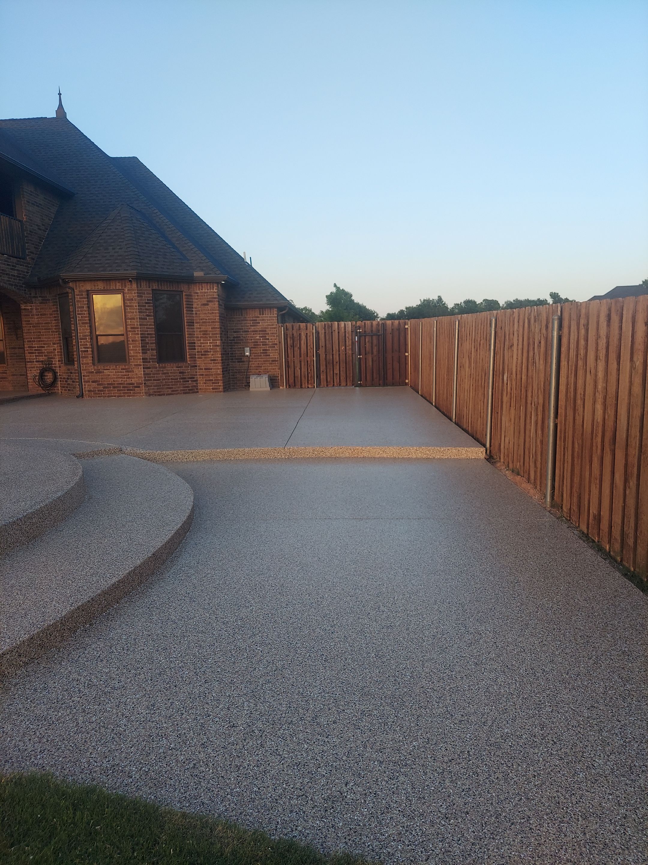 Patio & Pool Deck Coating with Sandstone by Copperhead Coatings