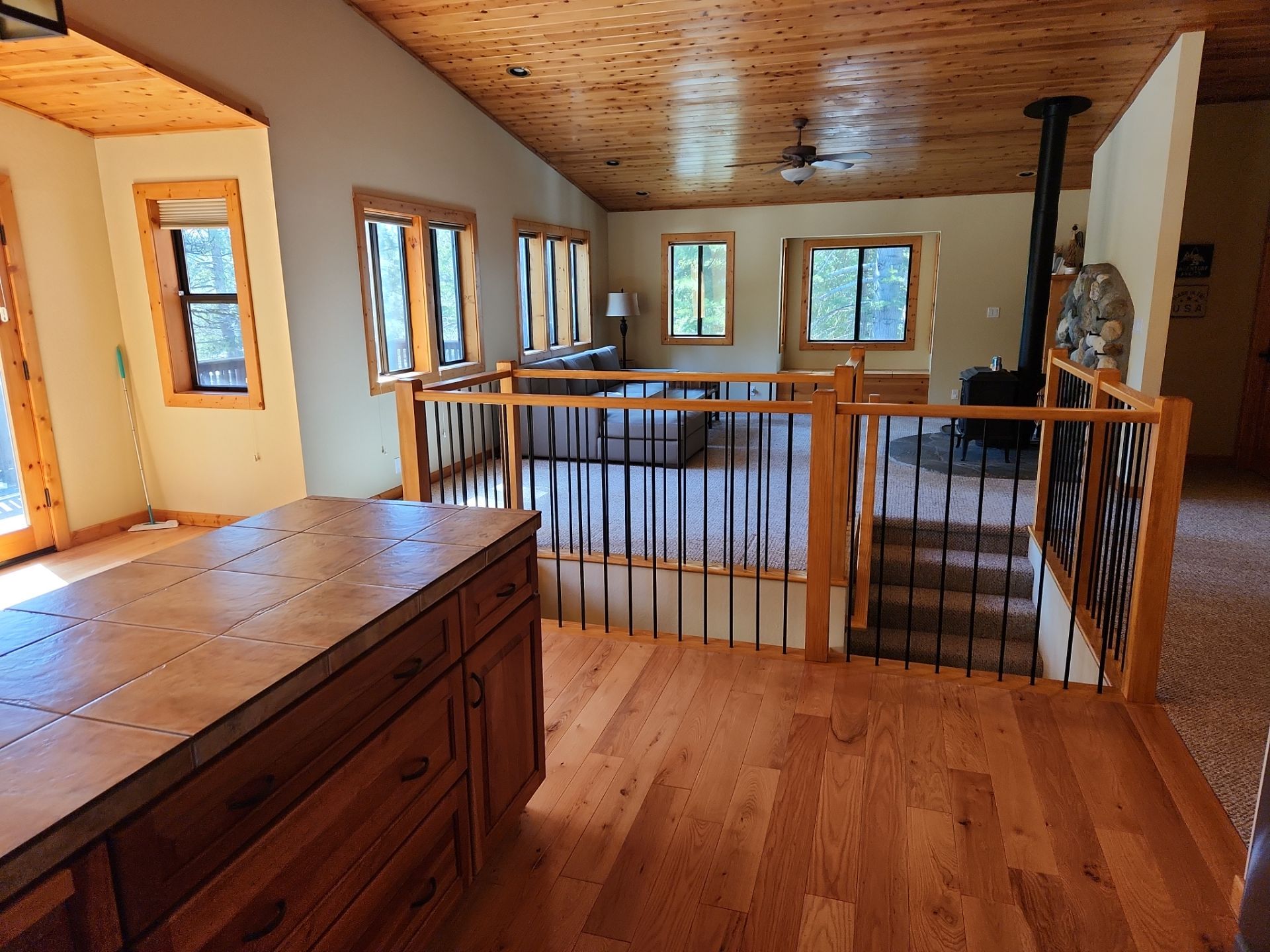 Interior Railing by The Tahoe Tradesman