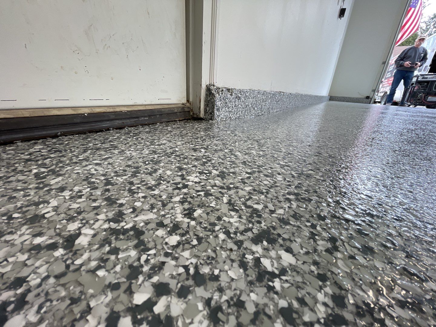 Garage Transformation using Silver Creek by Croc Coatings, LLC