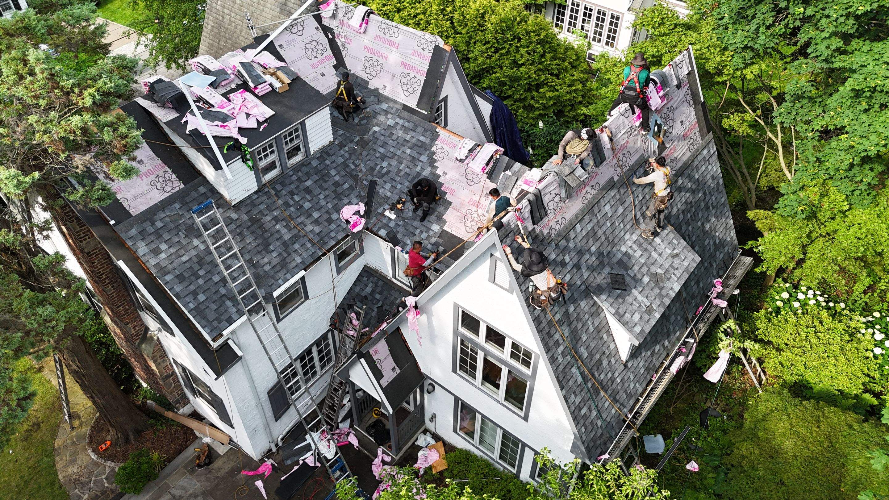 Project in Hastings-on-Hudson by The Energy Efficient Roofer & George's Seamless Gutters