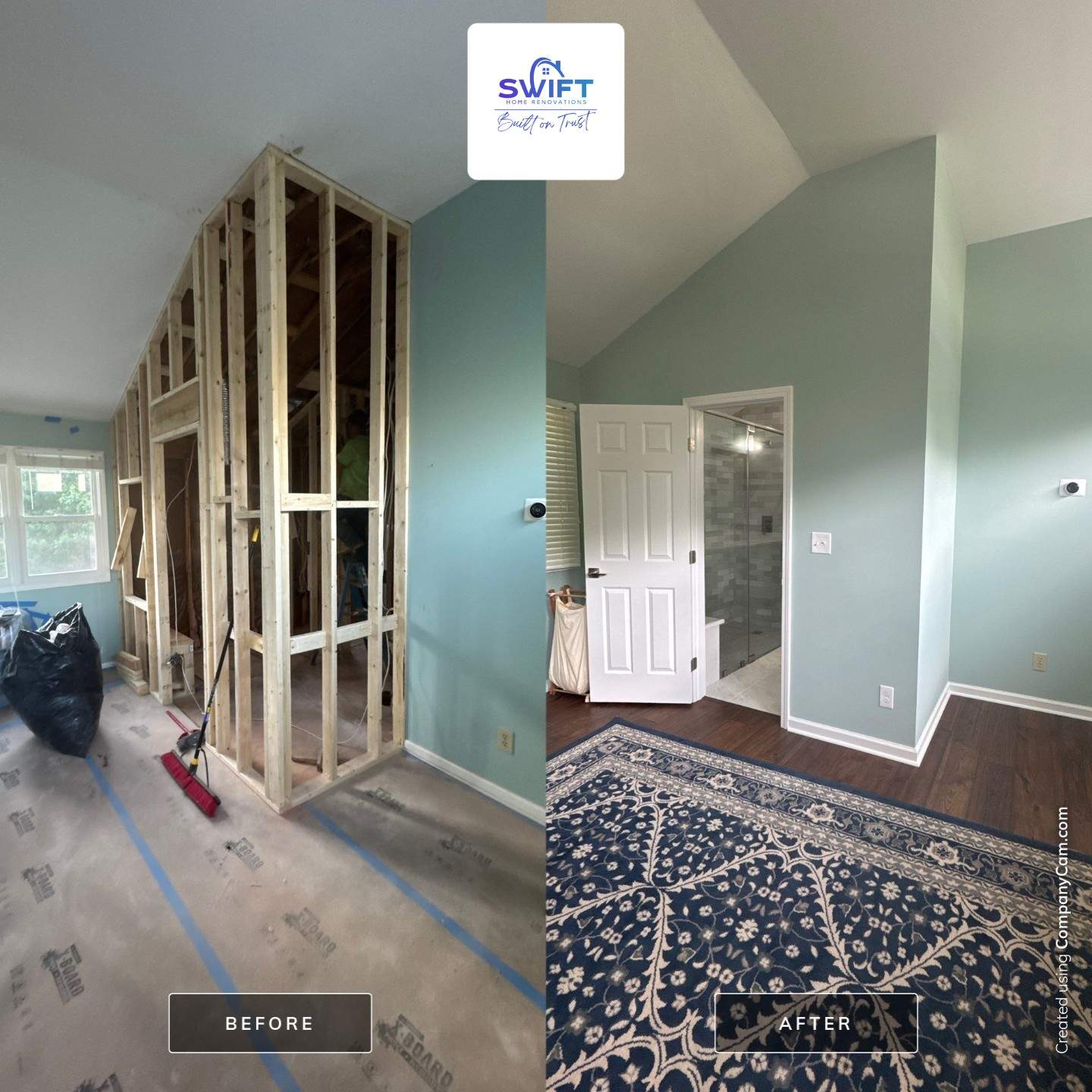 Modern Bathroom Remodeling in Decatur With Custom Tile Shower by Swift Home Renovations