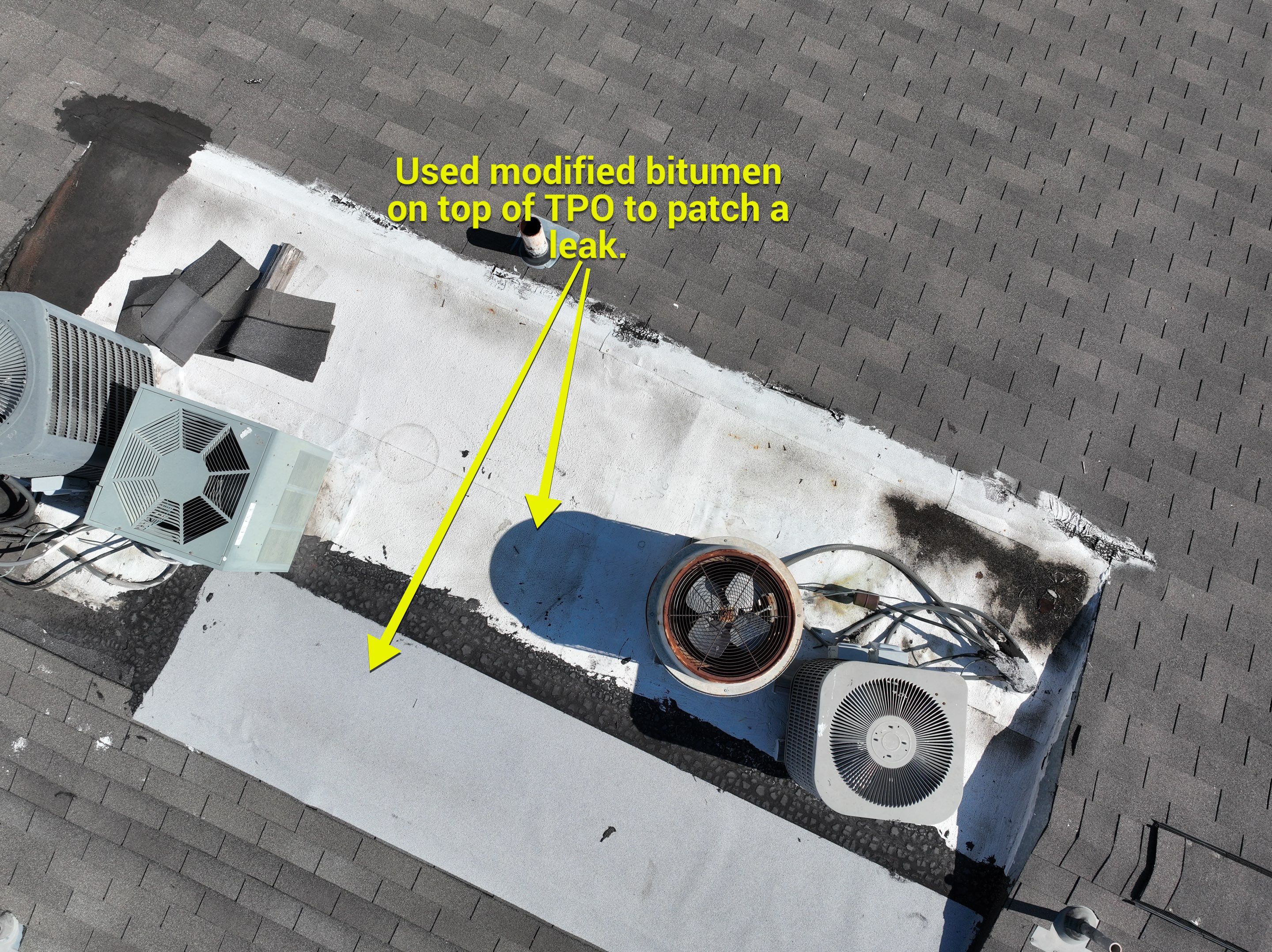 Commercial Roof Inspection using Drone Inspection by Premier Roofing and Contracting
