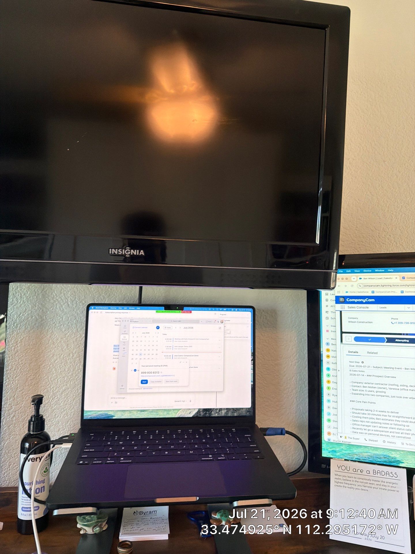 Home Office Setup and Custom Cabinet Hardware Installation in Avondale by CompanyCam Sales Demo