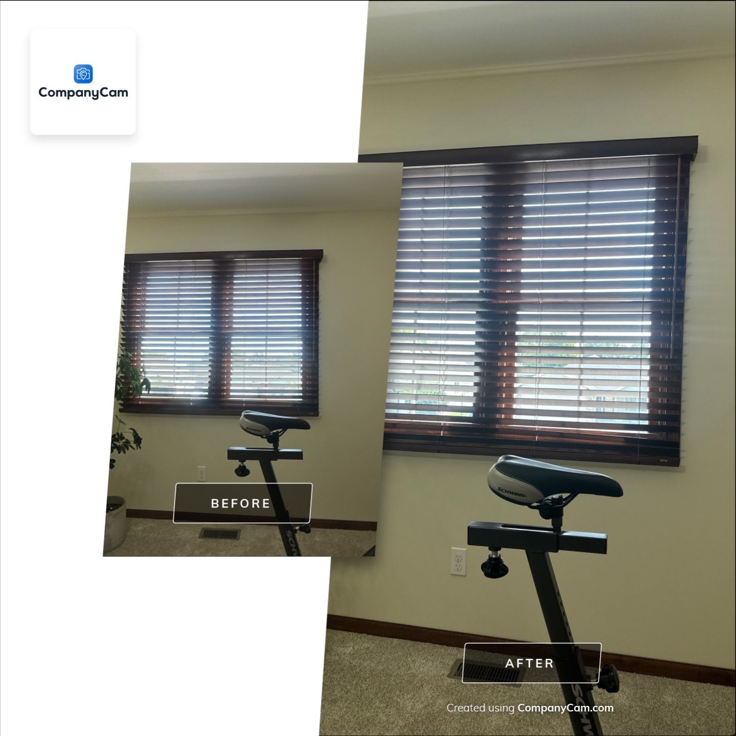 Lincoln Home Office Renovation with Custom Blinds and Trim by CompanyCam Sales Demo