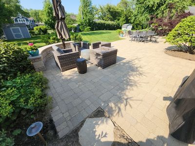 Brick paver repair, cleaning sanding and sealing