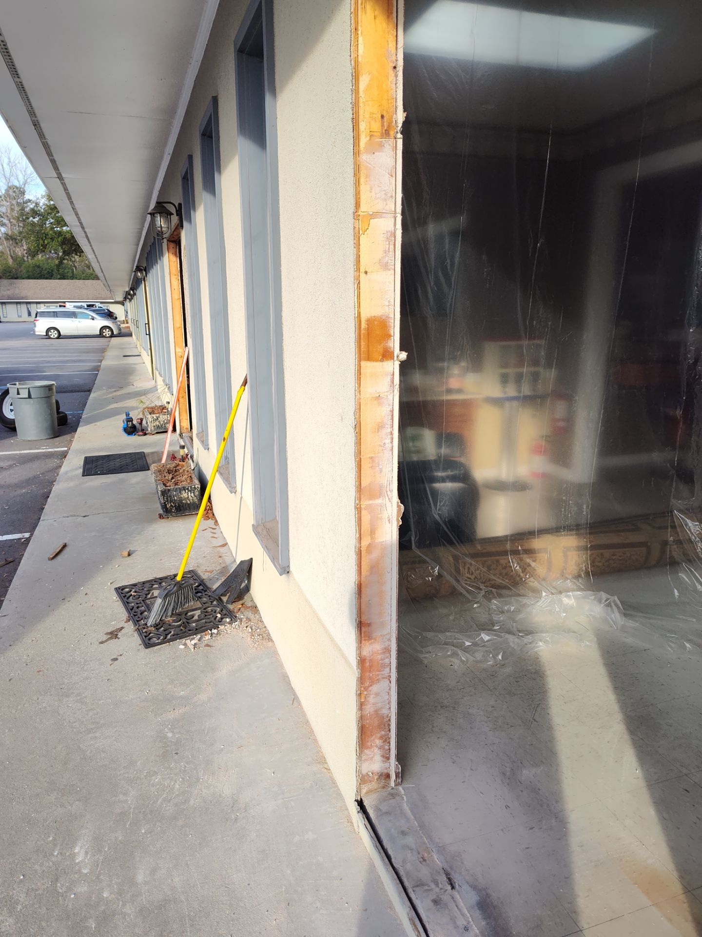 New doors for Commerical building by Cornerstone Home Builders, LLC