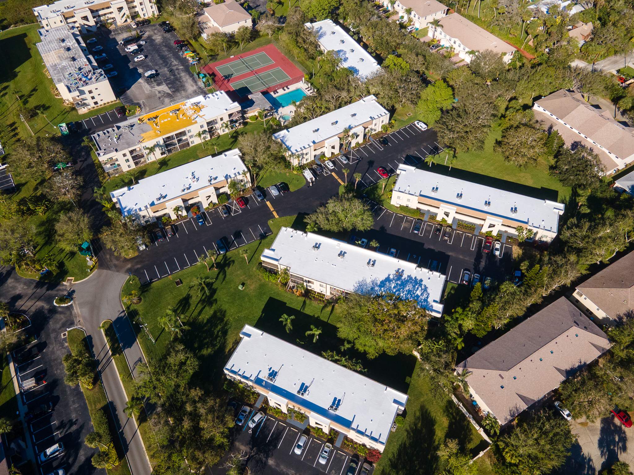 Multi-Building Flat Roof Replacement at Cape Canaveral Condominiums by Wiedmann Construction & Roofing