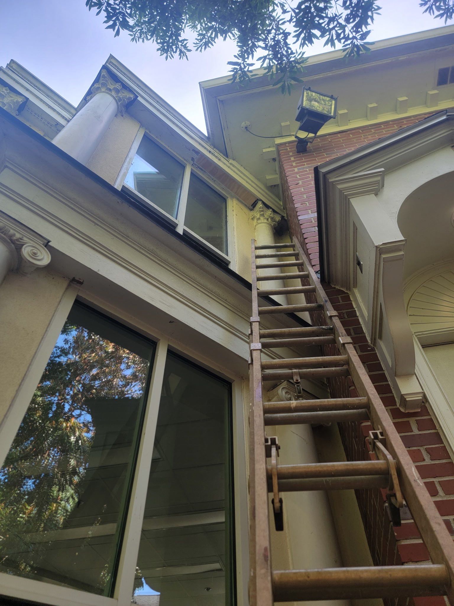 Architectural Column Restoration and Exterior Painting in Oxford by PGP Surface Solutions, LLC