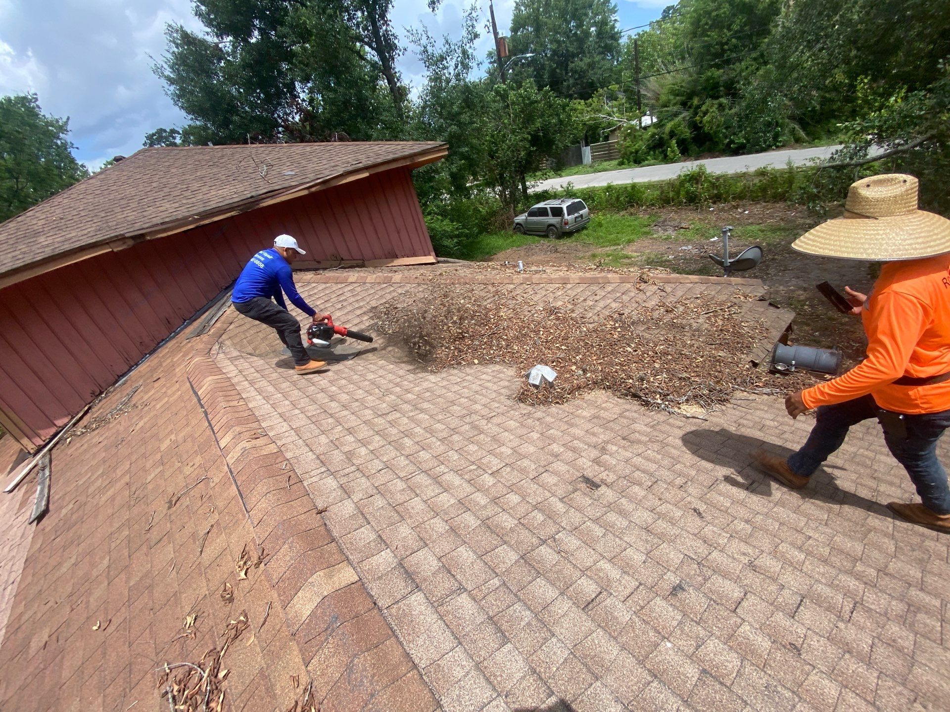 Residential Roofing Repair using tile by Roof Repair Company
