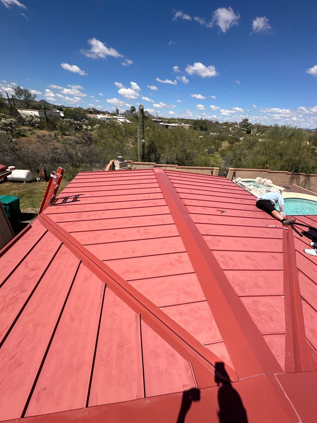 Colonial Red Standing Seam by Reimagine Roofing