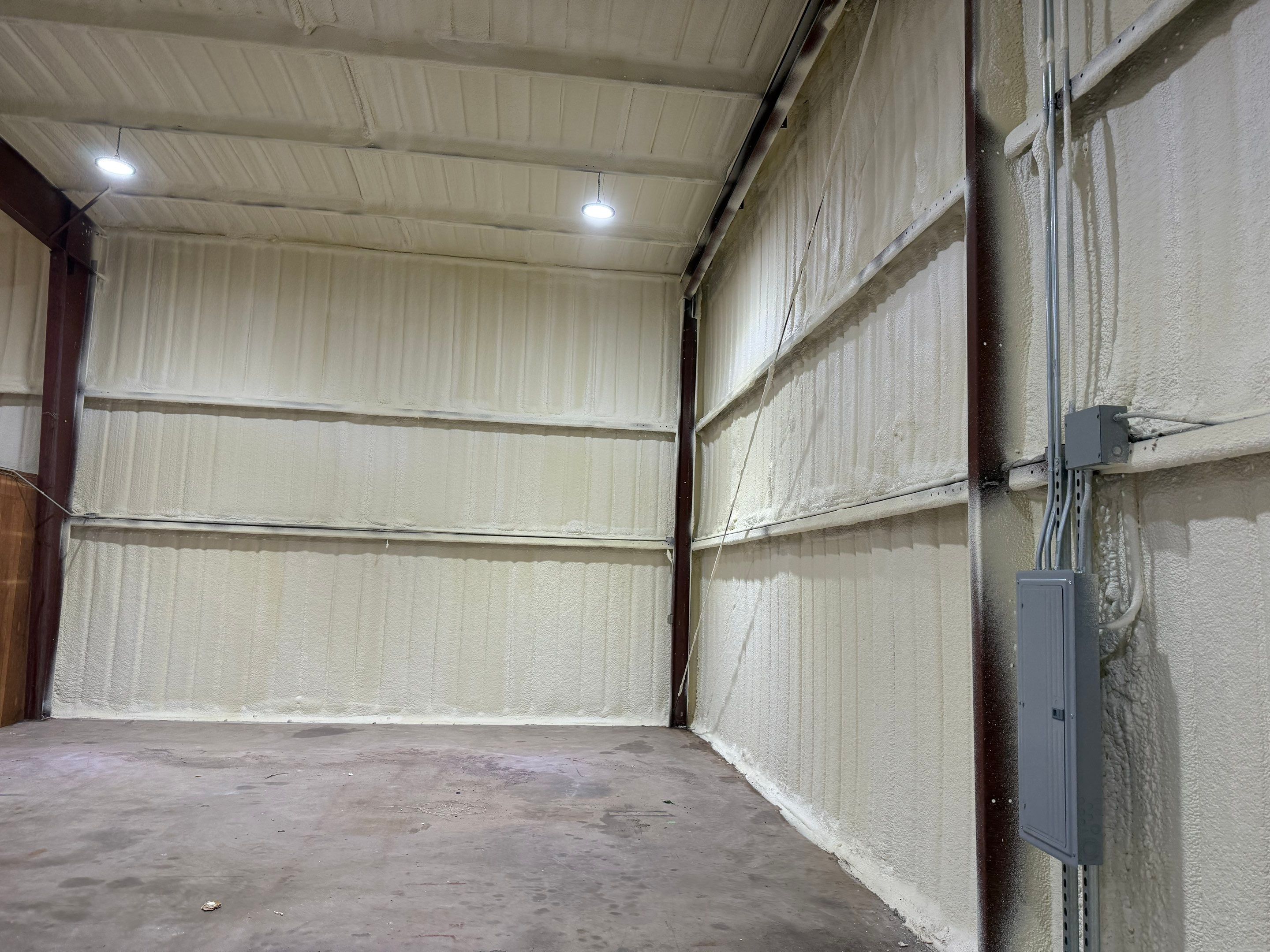 Closed cell on metal building by Kool Foam LLC 