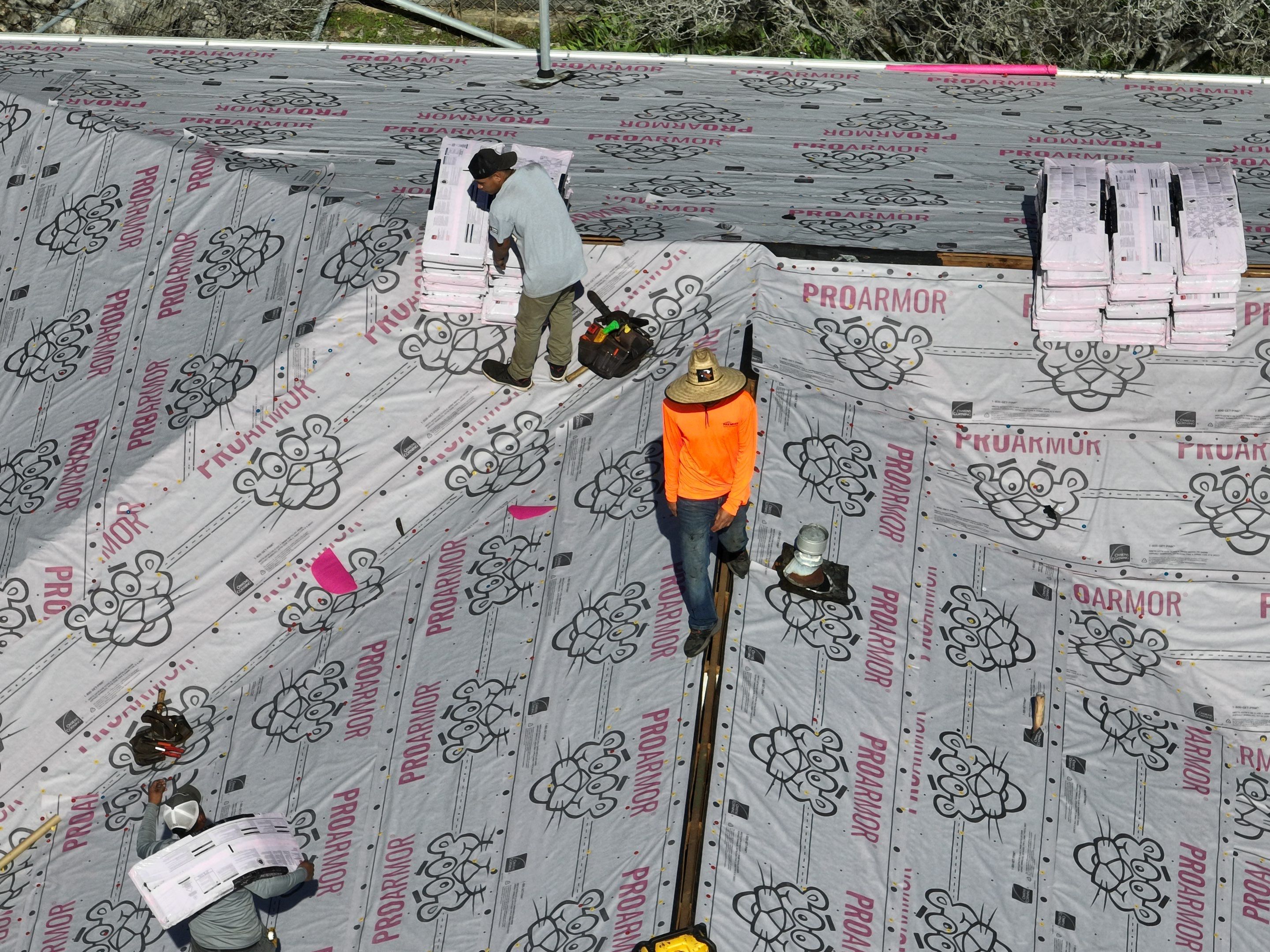 Residential Roofing Installation using Owens Corning 30 year Architectural Shingles by Premier Roofing and Contracting