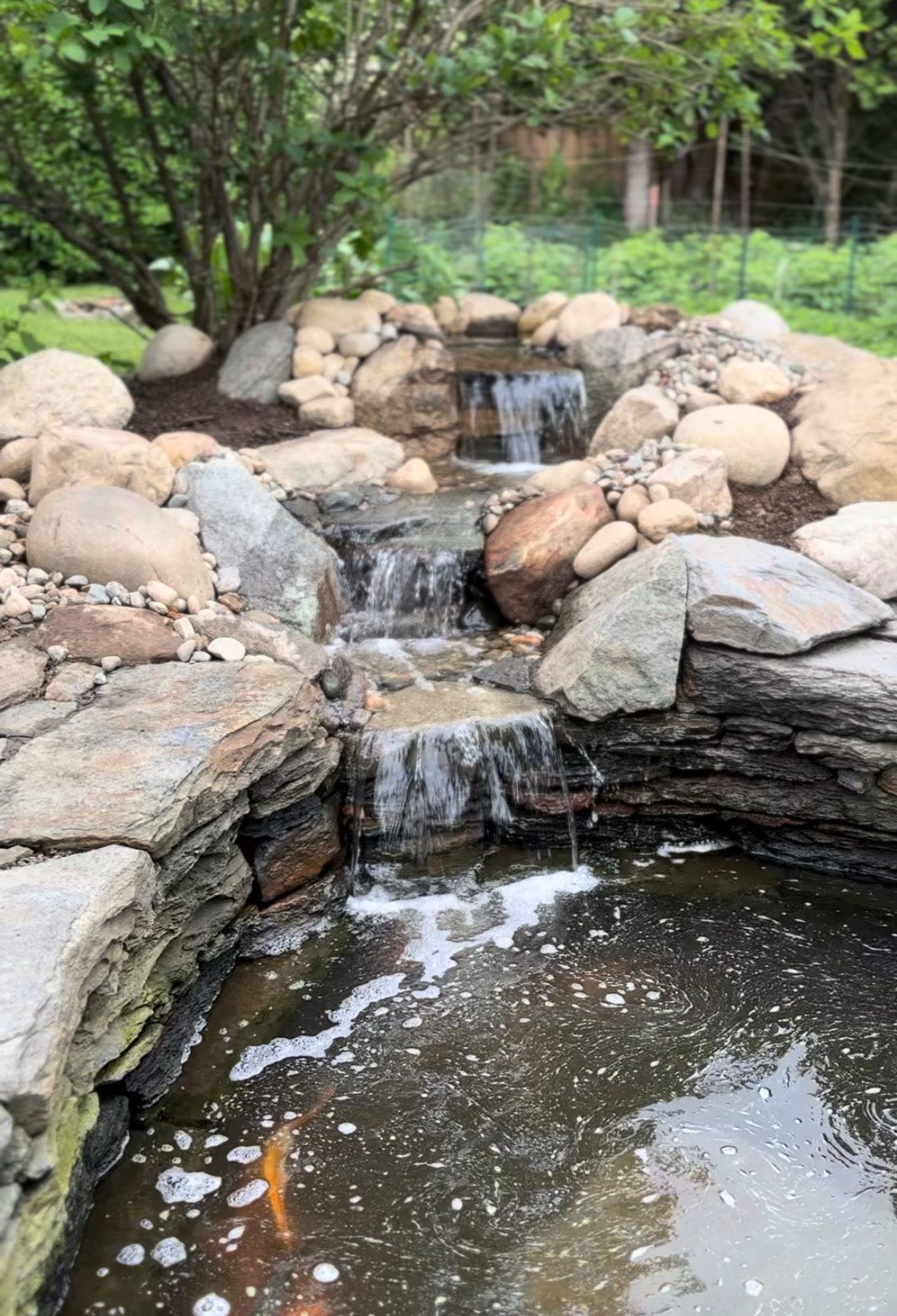 Small Waterfall Rebuild in Hatfield by Wicked Water Gardens