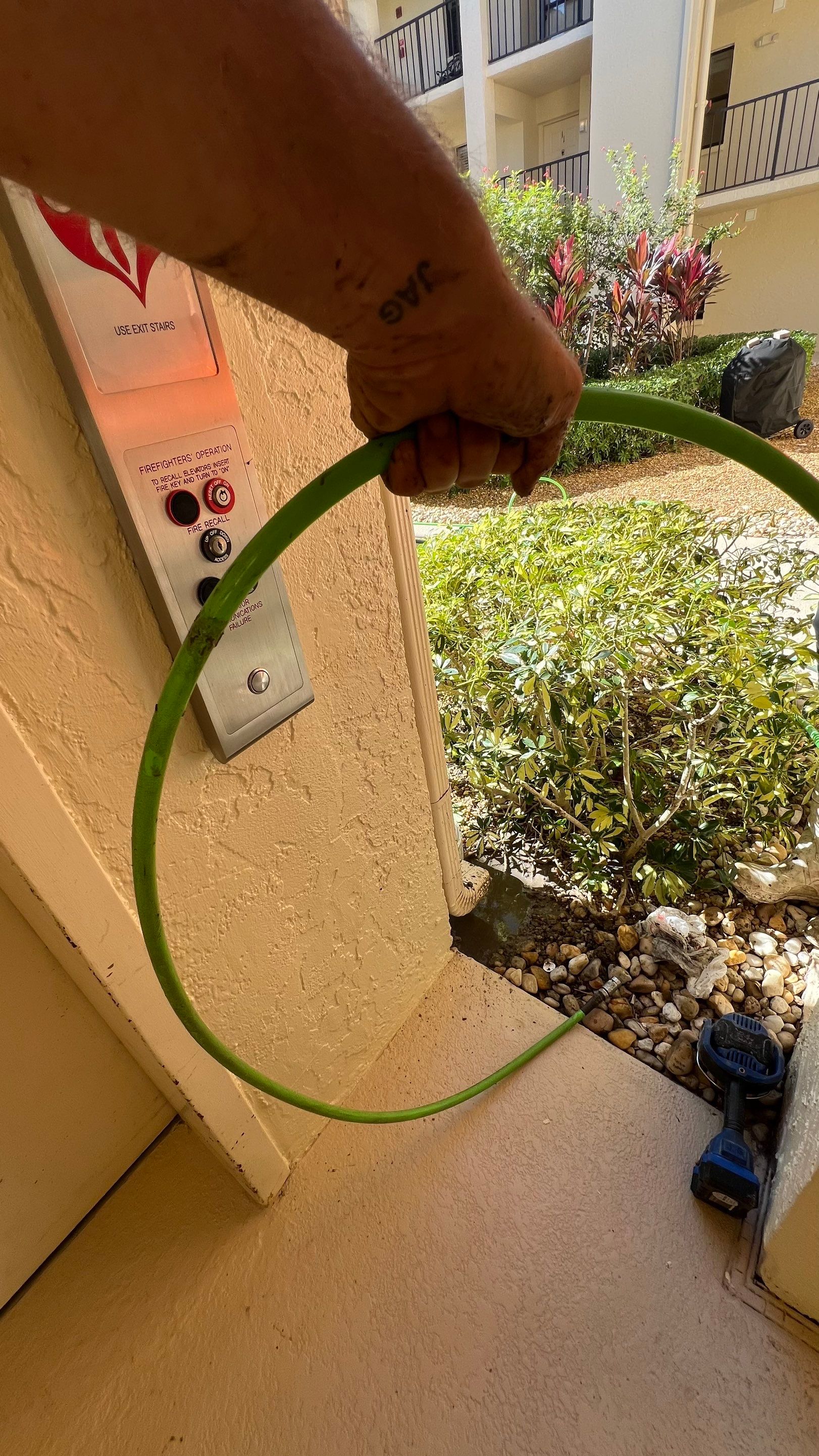 Condo Gutter System Jetting by APS Power & Water