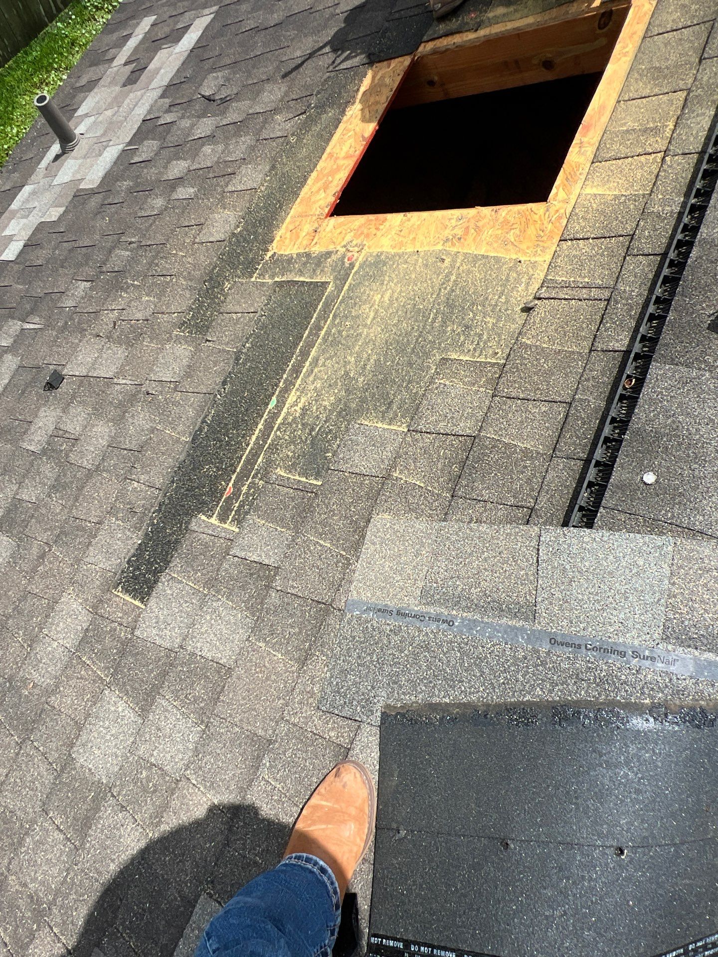 Hail Damage using Owen's Corning Duration (Lifetime) Shingles by Roof Repair Services LLC