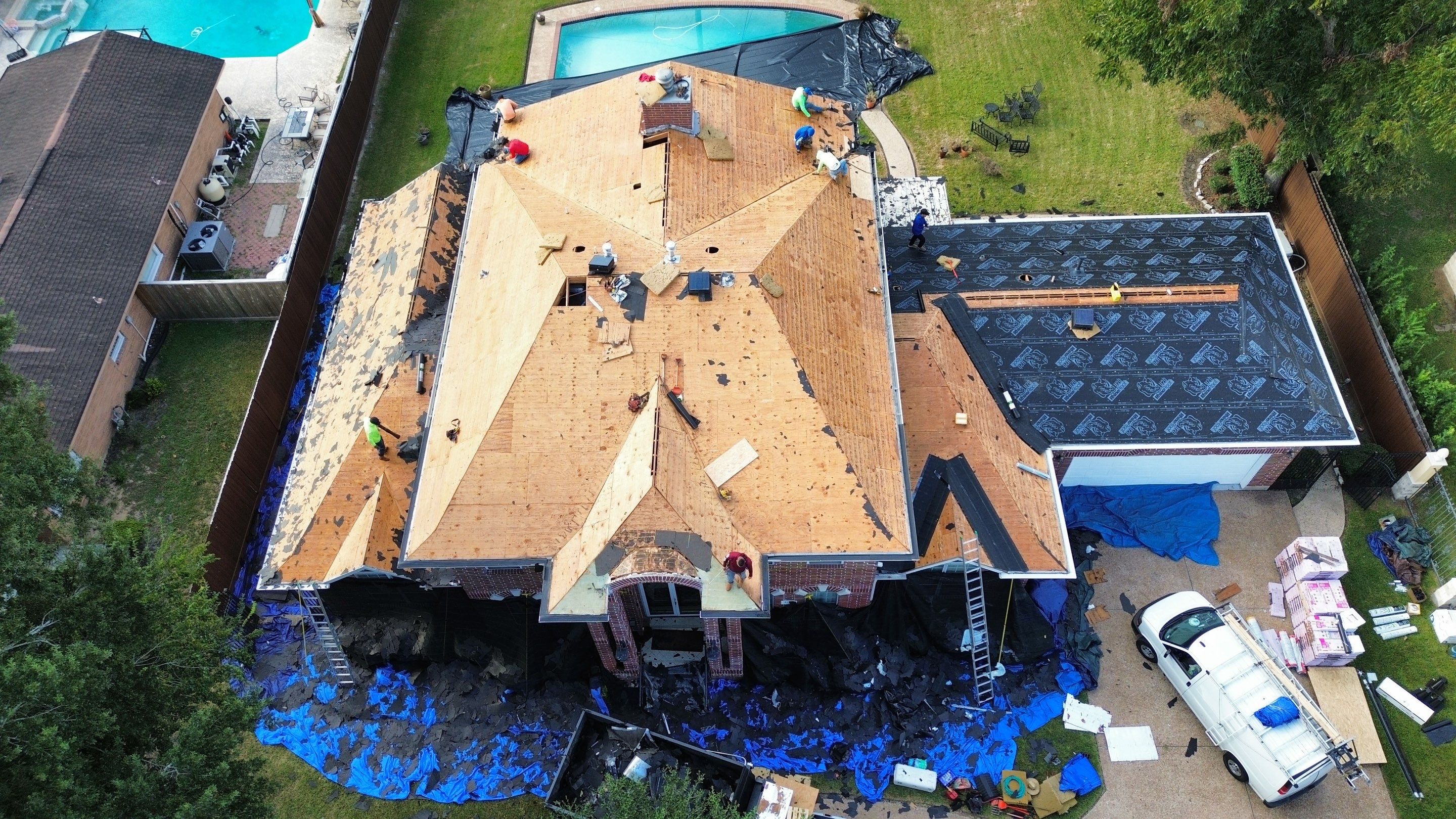 Stately Houston Roof Replacement With Owens Corning Duration Shingles by Houston Roofing & Construction