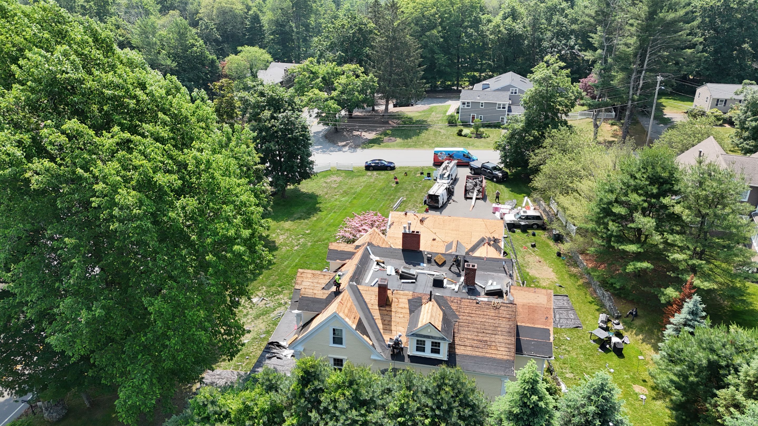 Full Roof Replacement & EPDM Restoration – North Andover, MA by Mighty Dog Roofing of Greater Middlesex County