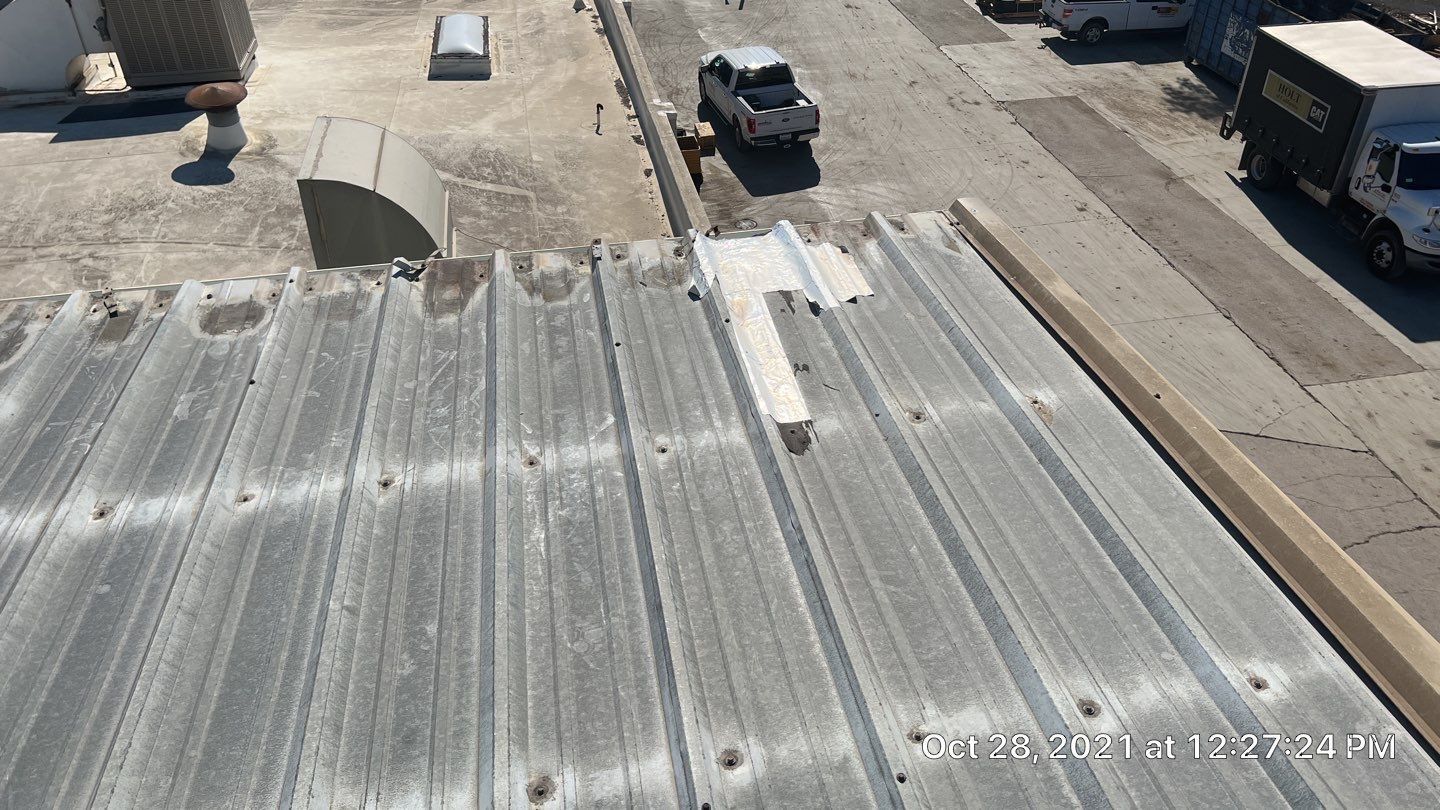 MR Roofing system using Conklin BenchPly system with PUMA top coat by Straight Edge Roofing Inc