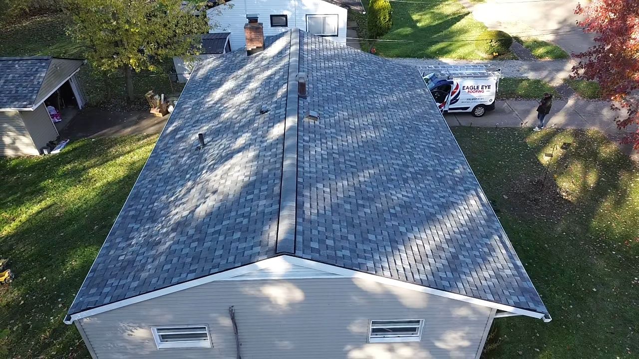 Atlas Pinnacle, Color, Coastal Granite, Drip Edge, Color, Black by Eagle Eye Roofing