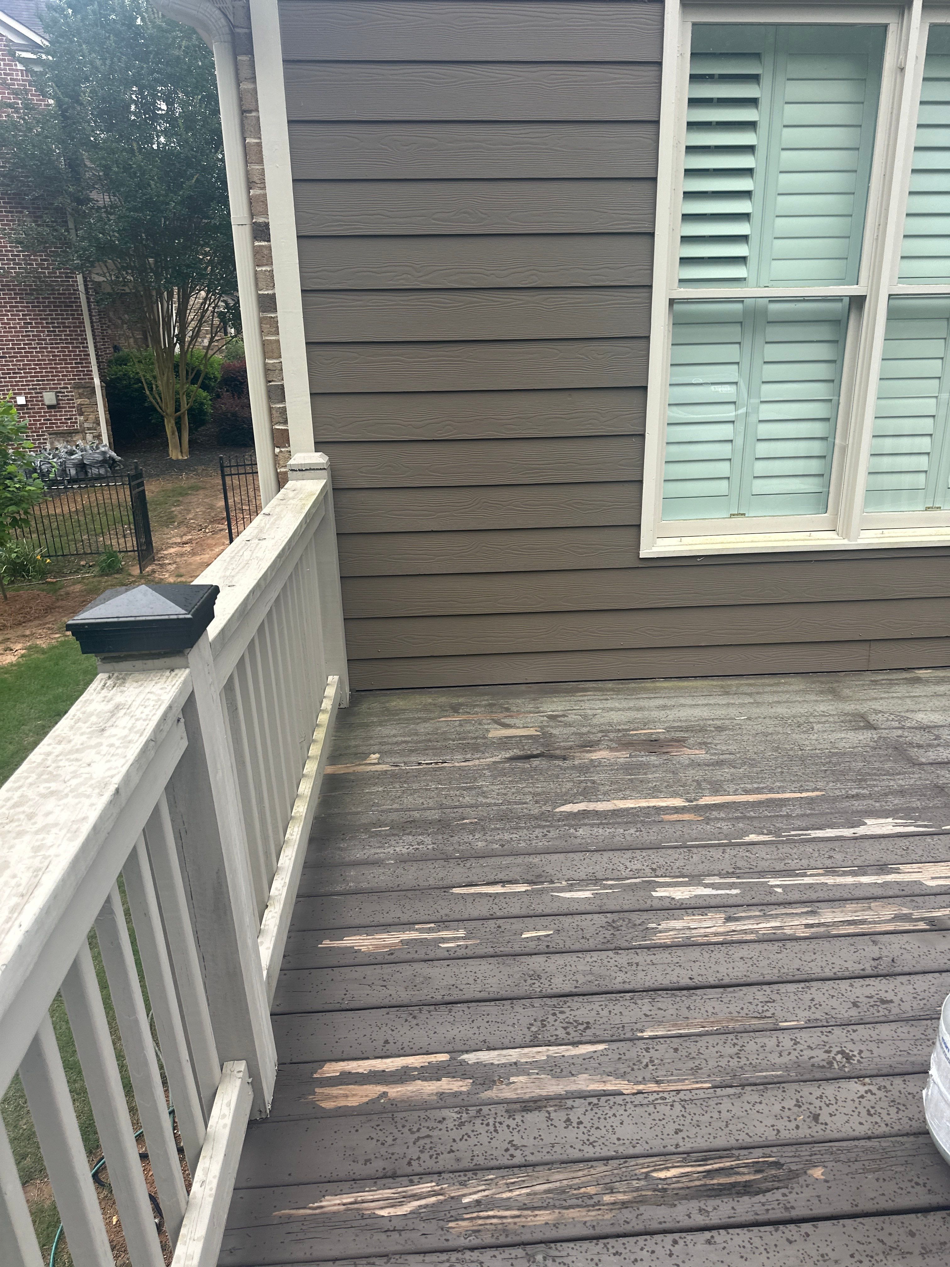 Woodstock, GA Deck Resurface using Trex Enhance Natural Series in the Rocky Harbor Color by Nelson Exteriors 