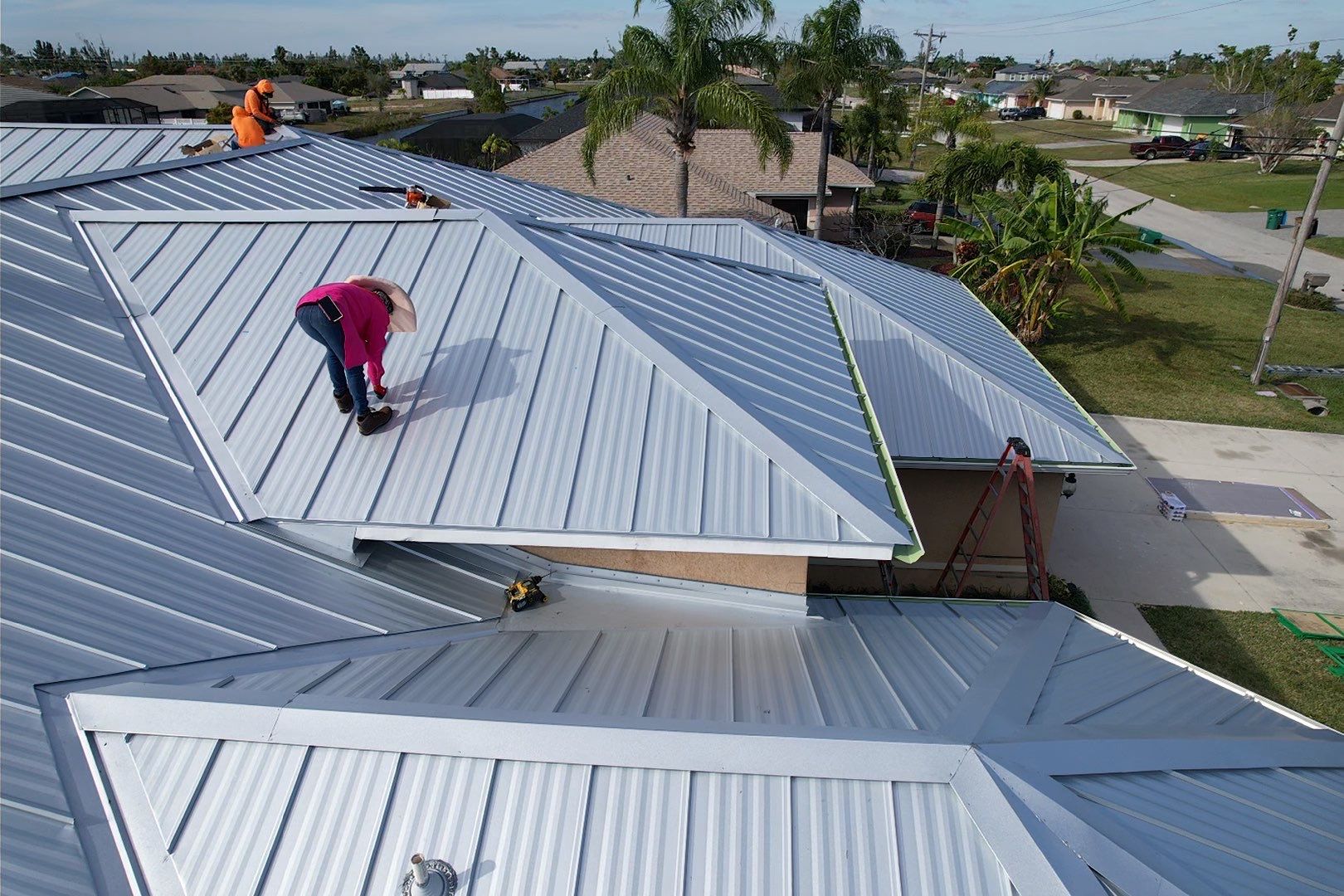 Residential Roofing Installation using Tri County Metal by 1st Class Roofing, Inc. 