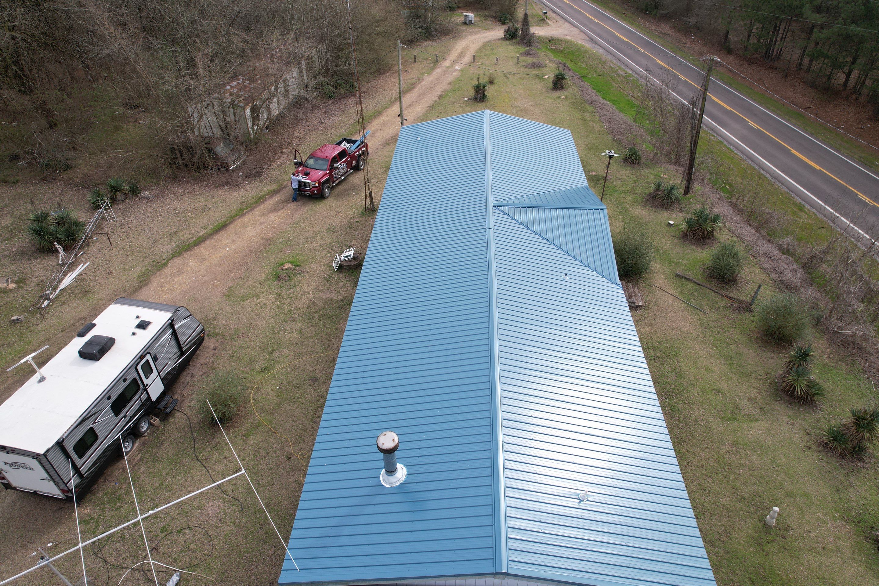 Residential Roofing Installation using 29 gauge metal by Hostetler Roofing